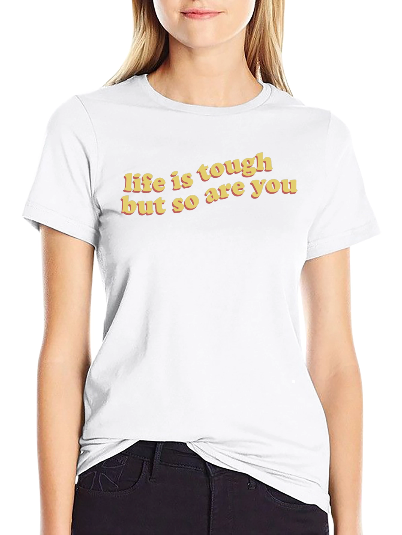 Life is Tough Graphic Tee - Black