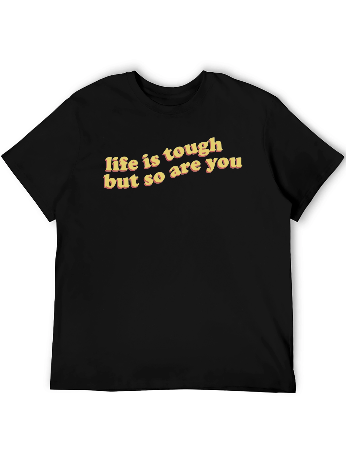 Life is Tough Graphic Tee - Black