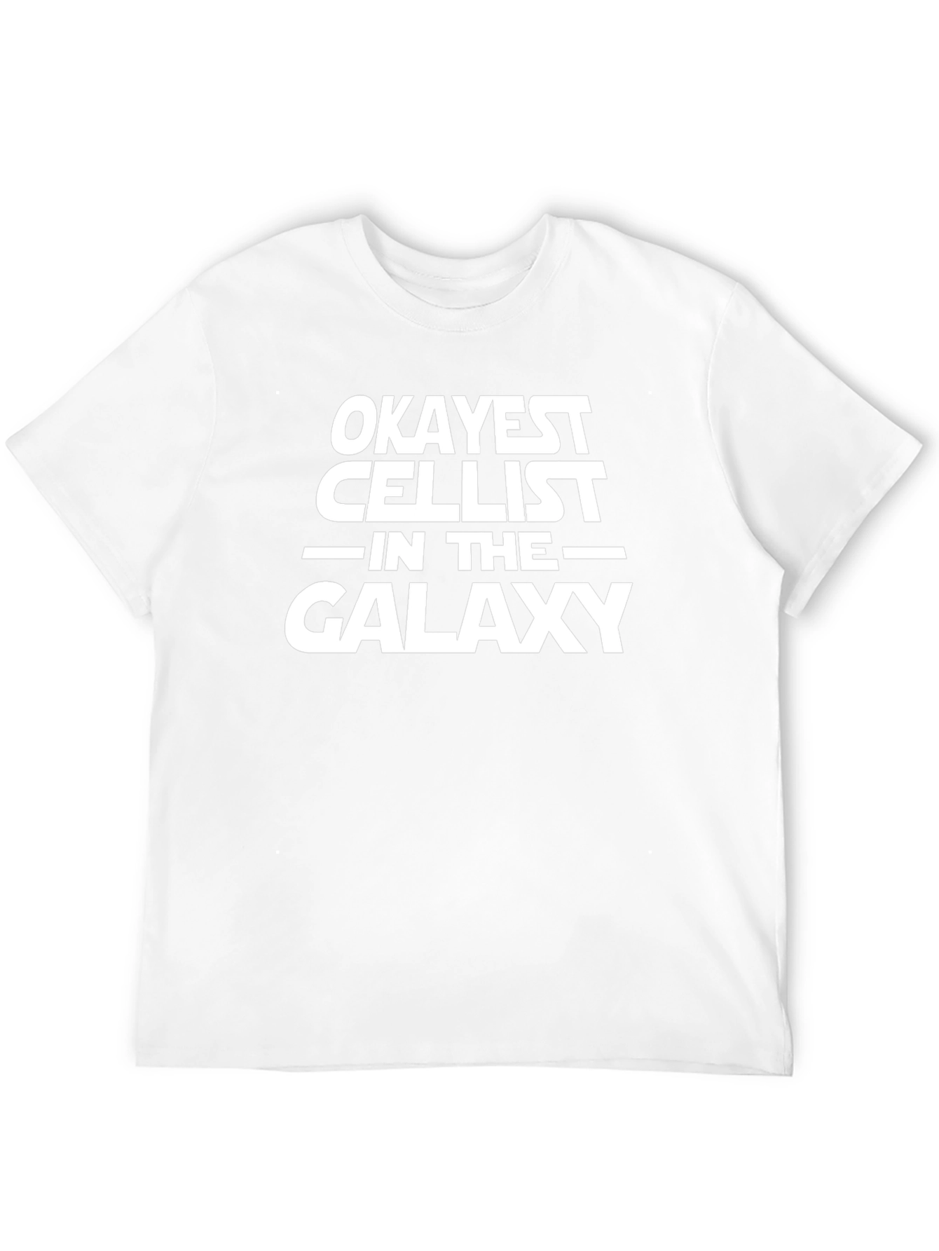 Okayest Cellist in the Galaxy Black T-Shirt