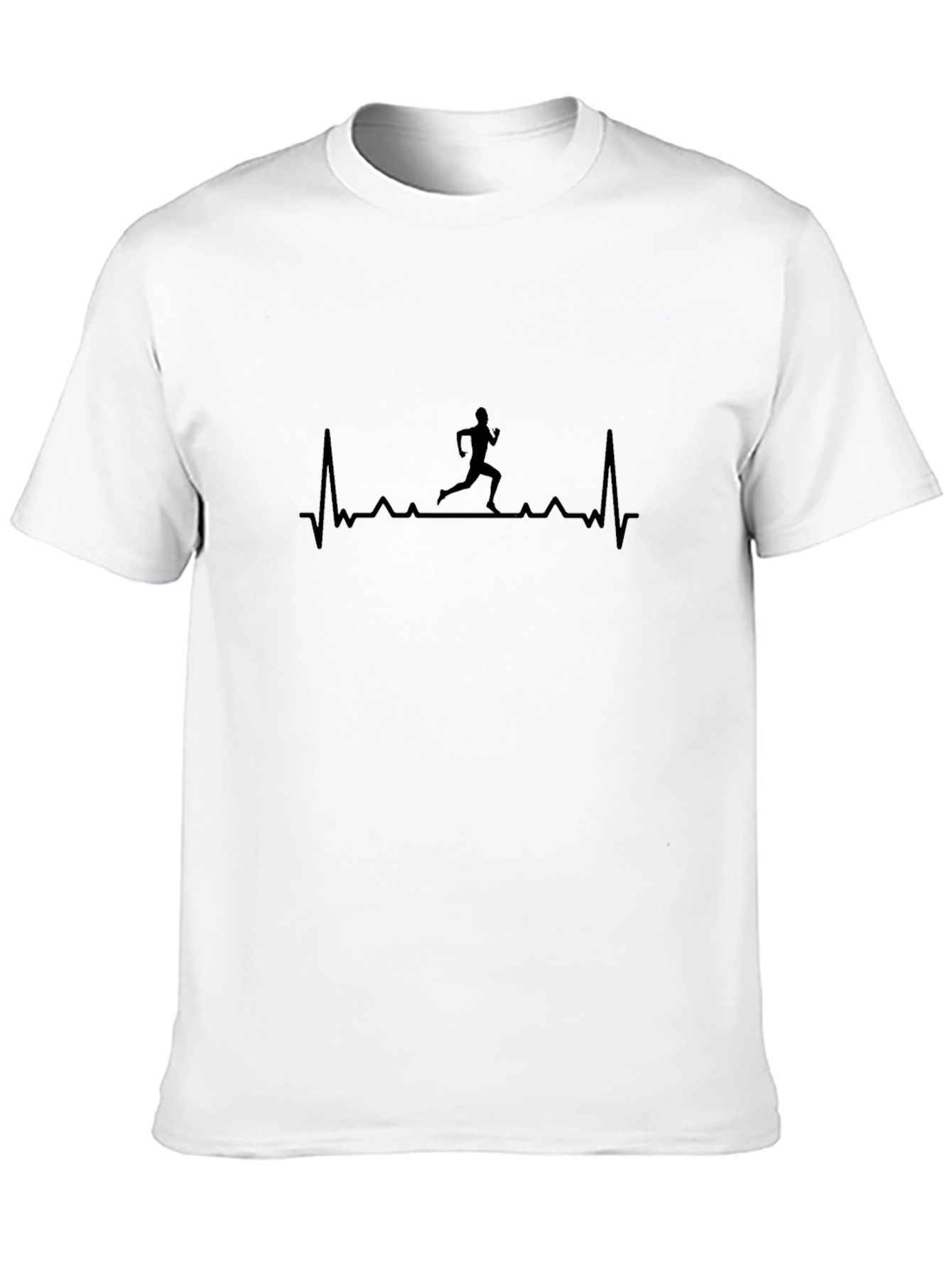 Runner Heartbeat Black T-Shirt