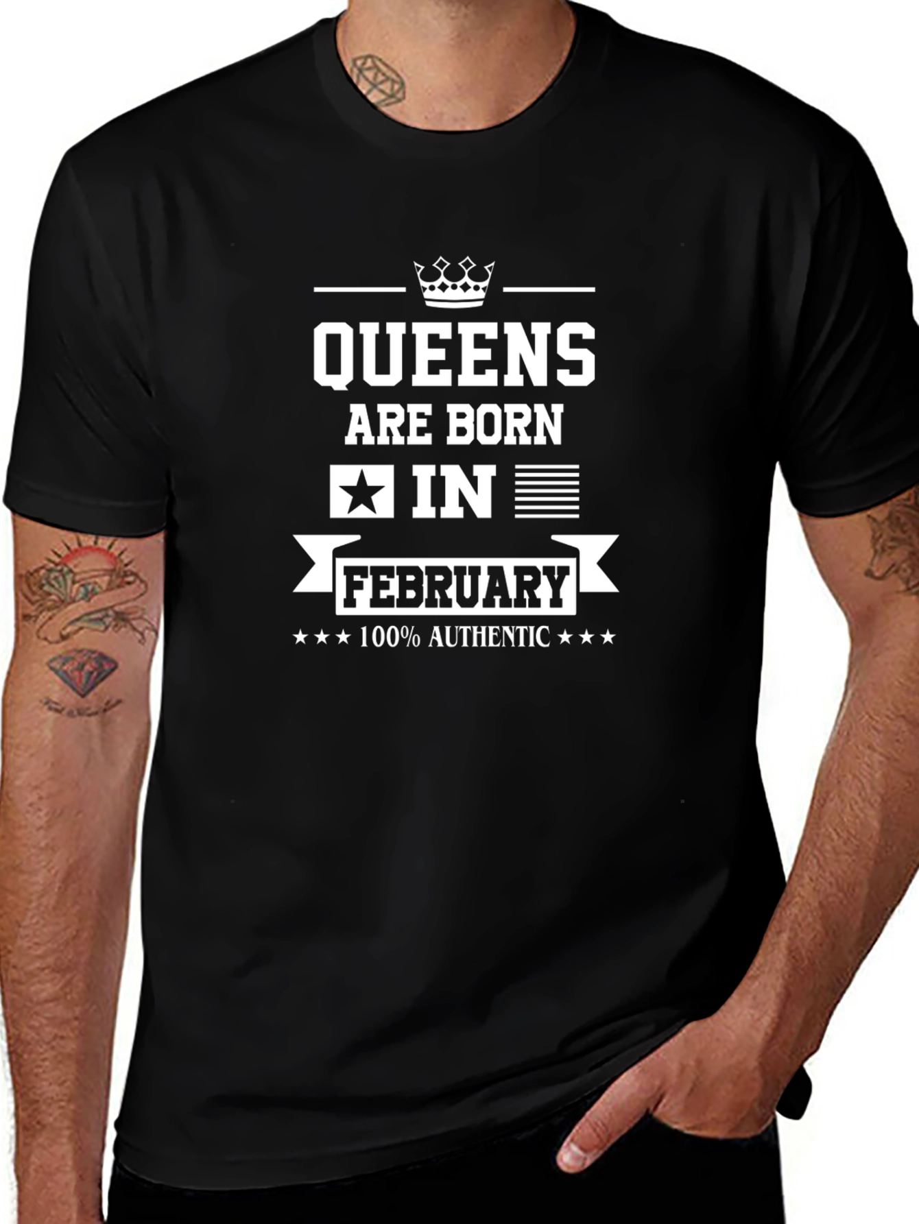 Queens Born in February Graphic T-Shirt
