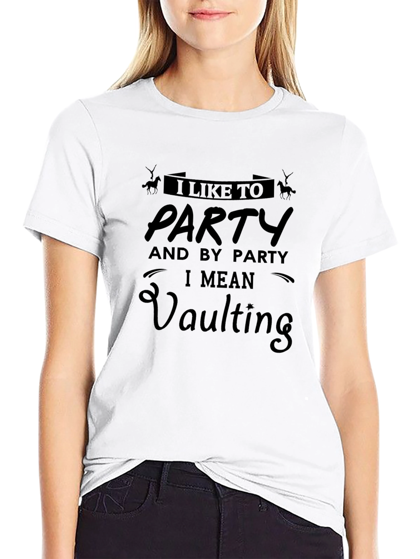 I Like to Party Vaulting Black T-Shirt
