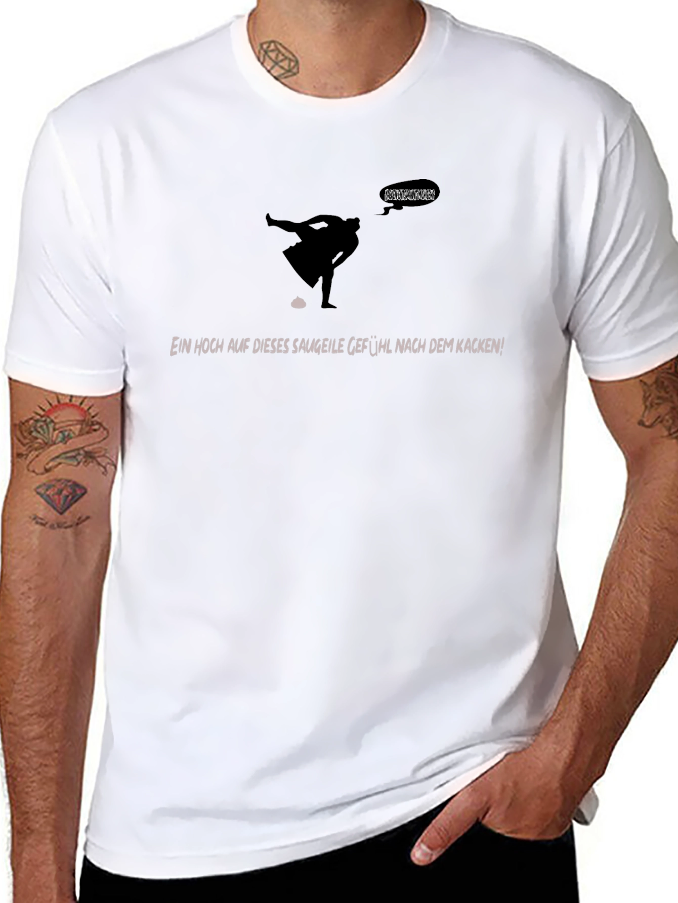 Funny Kacken T-Shirt - Black