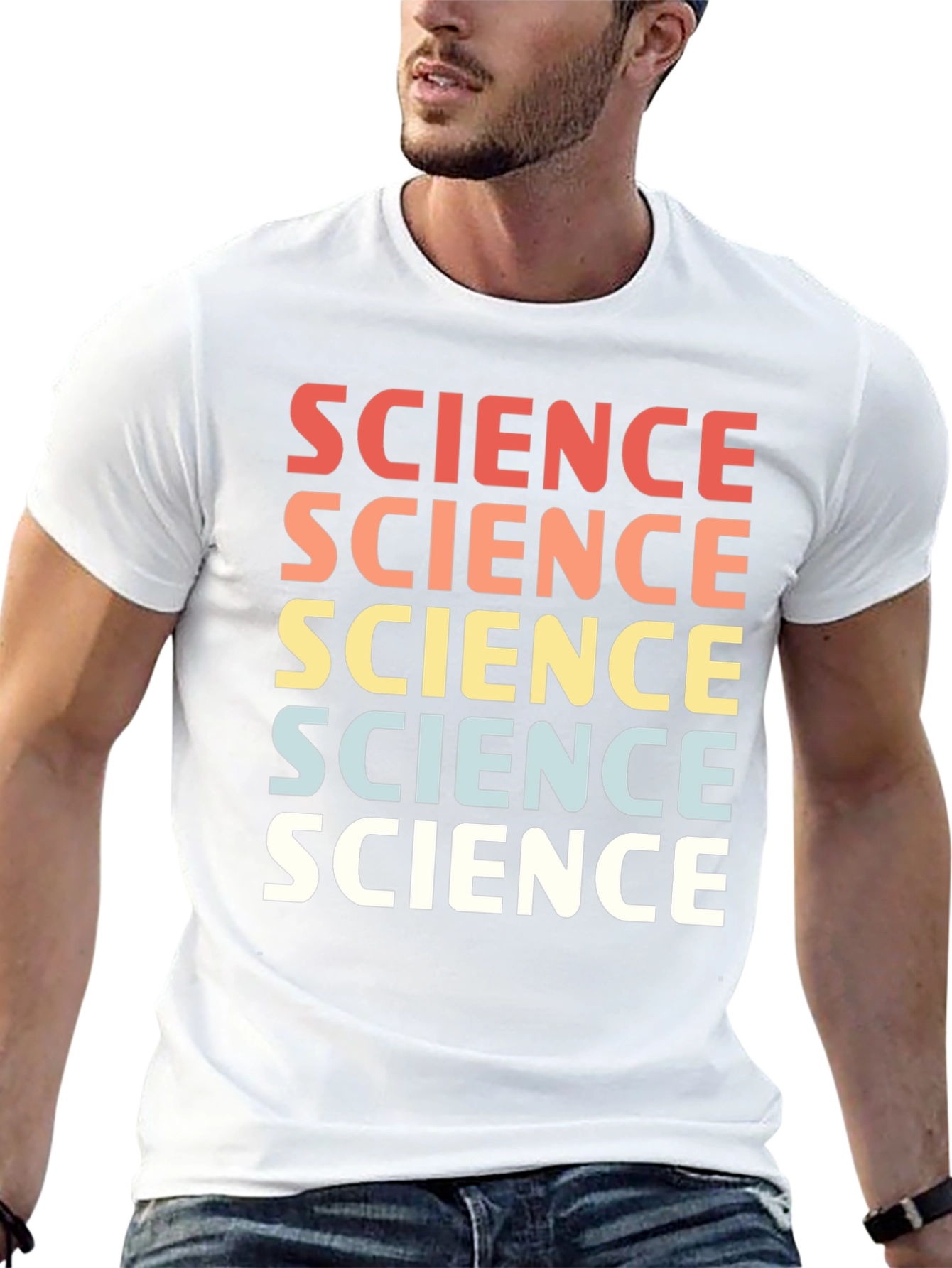 Science Repeated Graphic T-Shirt
