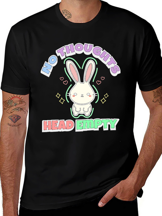 No Thoughts Head Empty Bunny Graphic Tee