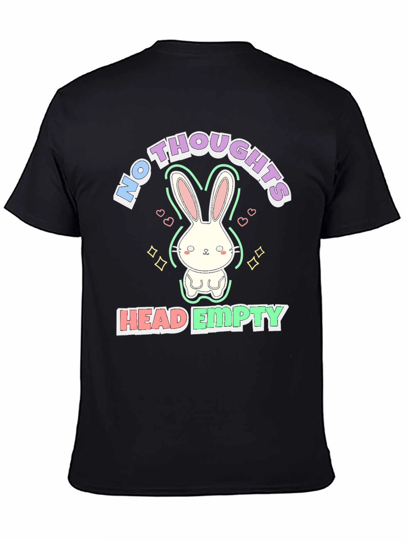 No Thoughts Head Empty Bunny Graphic Tee