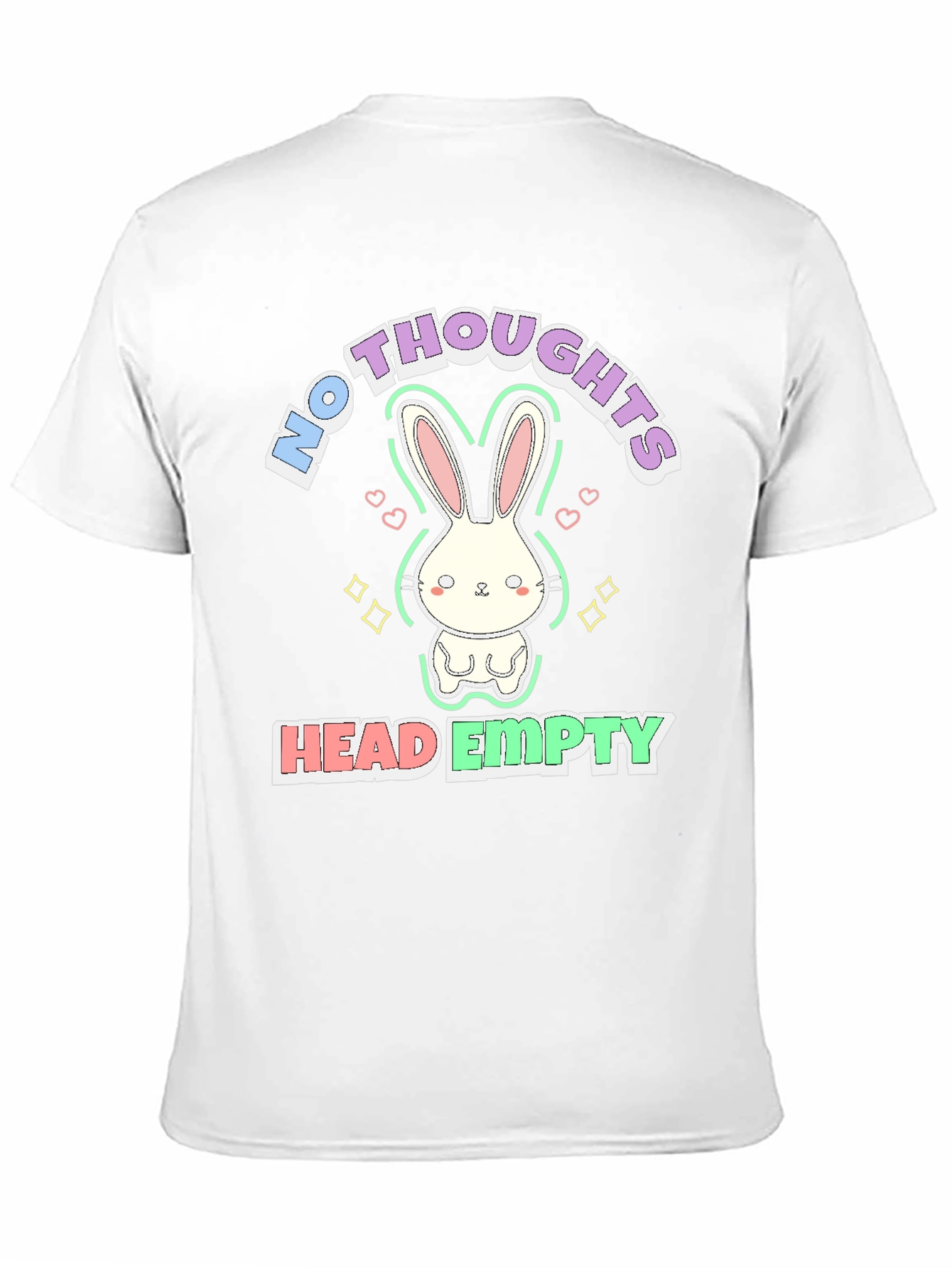No Thoughts Head Empty Bunny Graphic Tee