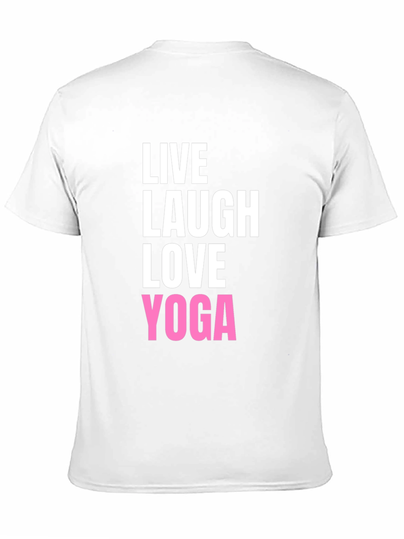 Live Laugh Love Yoga Black Graphic T-Shirt