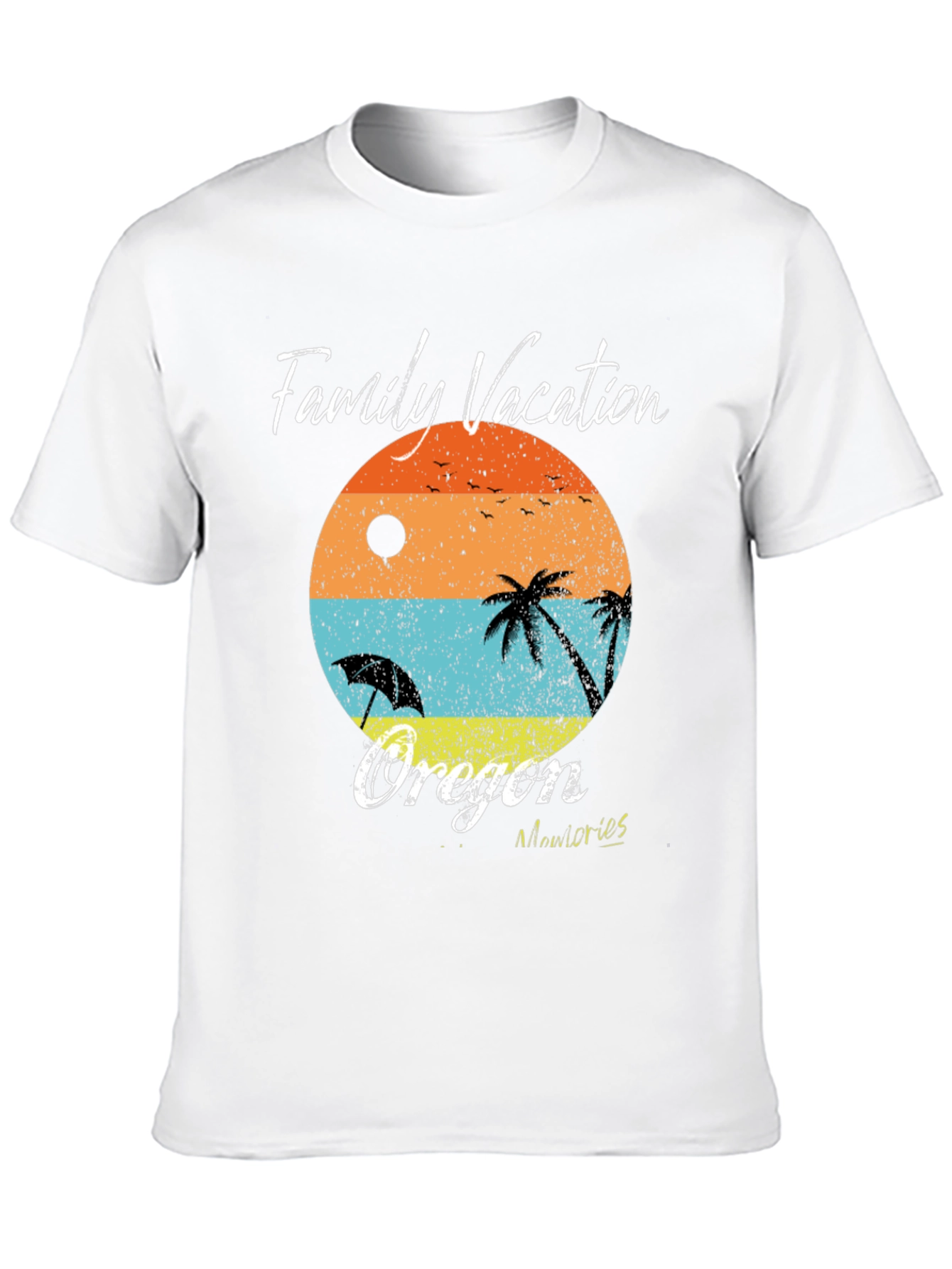 Oregon Family Vacation T-Shirt - Beach Design