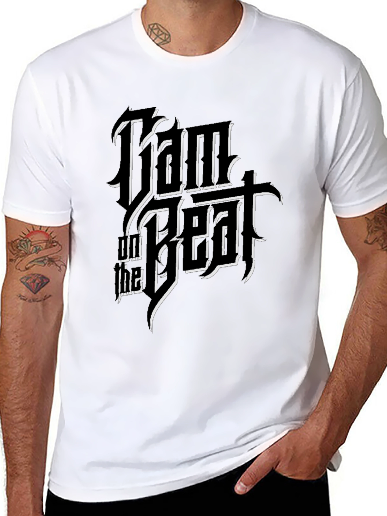 I Am The Beat Graphic Tee - Black