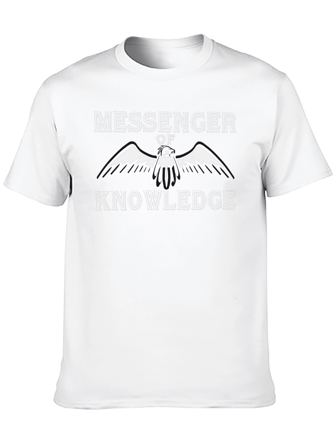 Messenger of Knowledge Black Graphic Tee
