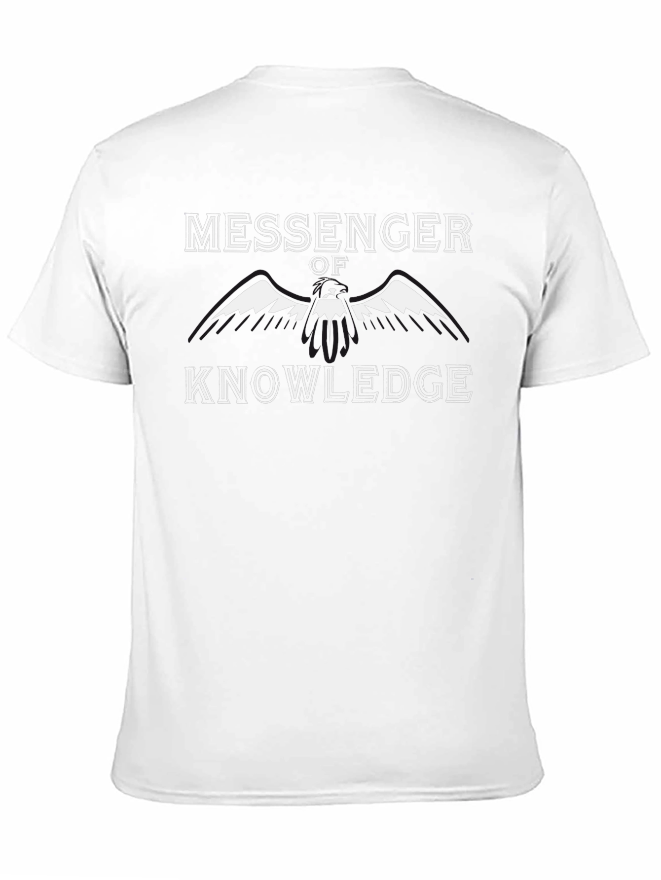 Messenger of Knowledge Black Graphic Tee