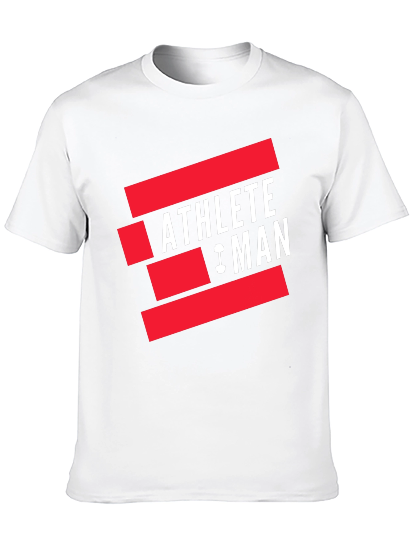 Athlete Man Graphic T-Shirt - Black