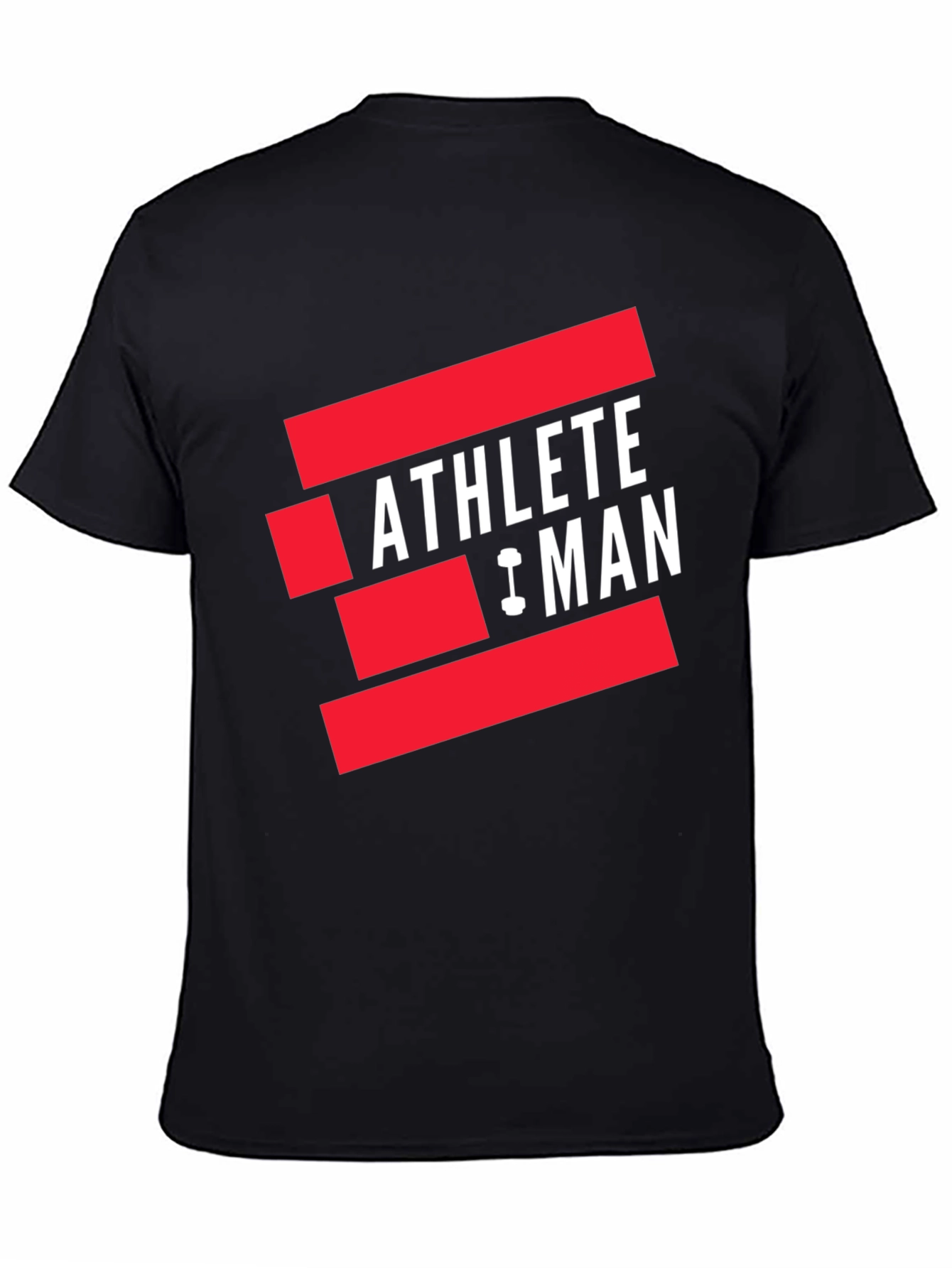 Athlete Man Graphic T-Shirt - Black