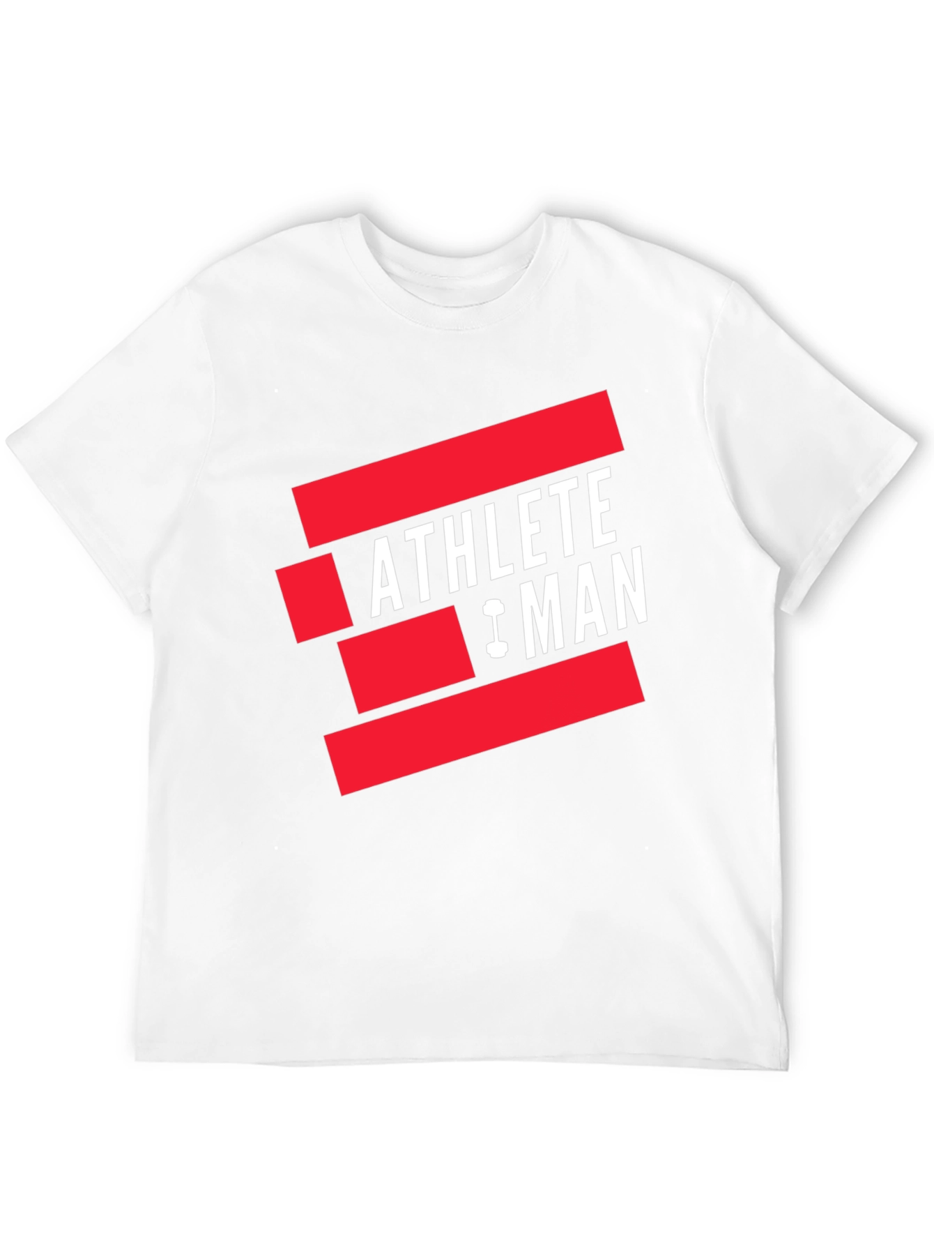 Athlete Man Graphic T-Shirt - Black