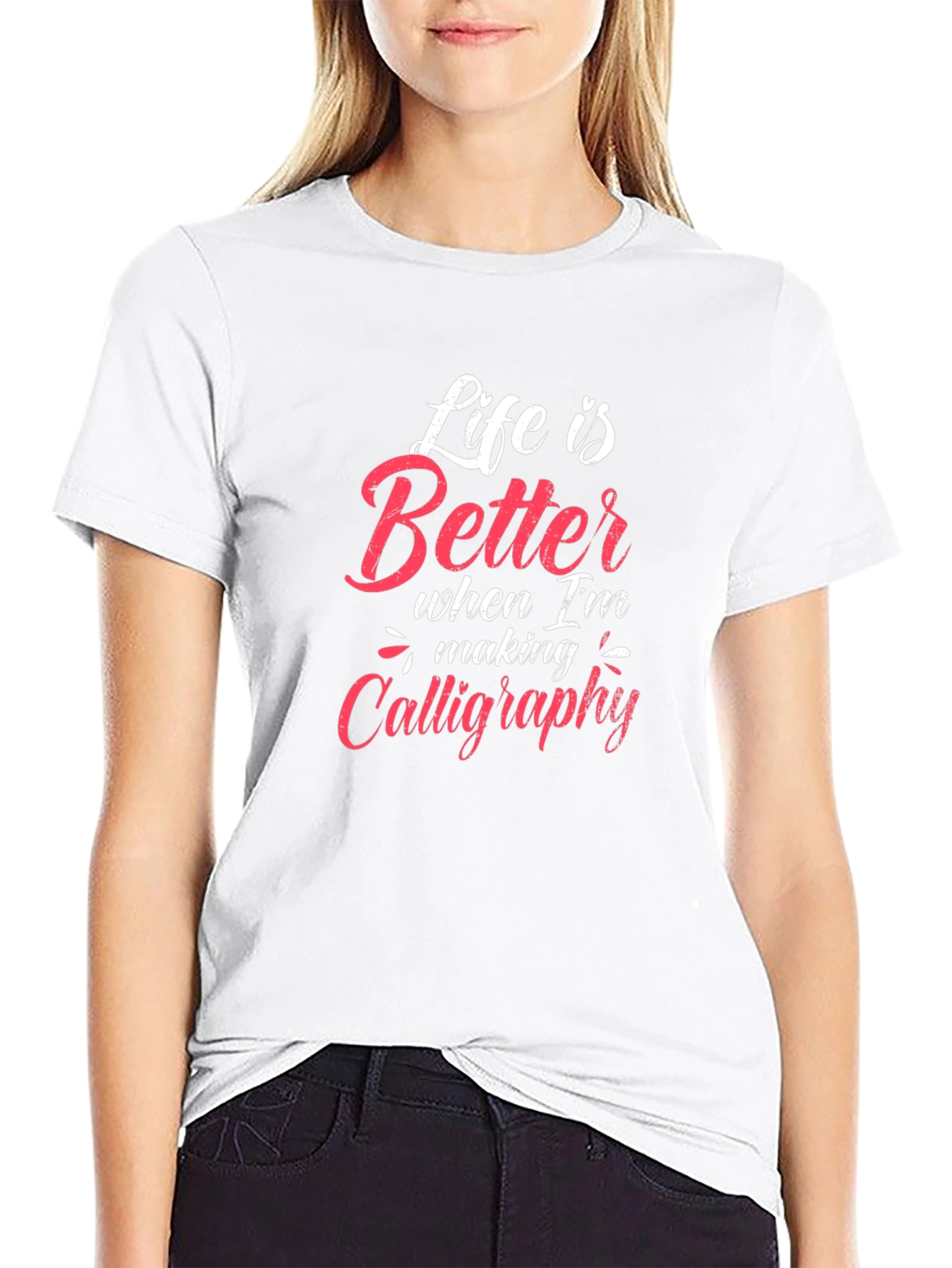 Calligraphy Lovers Black T-Shirt