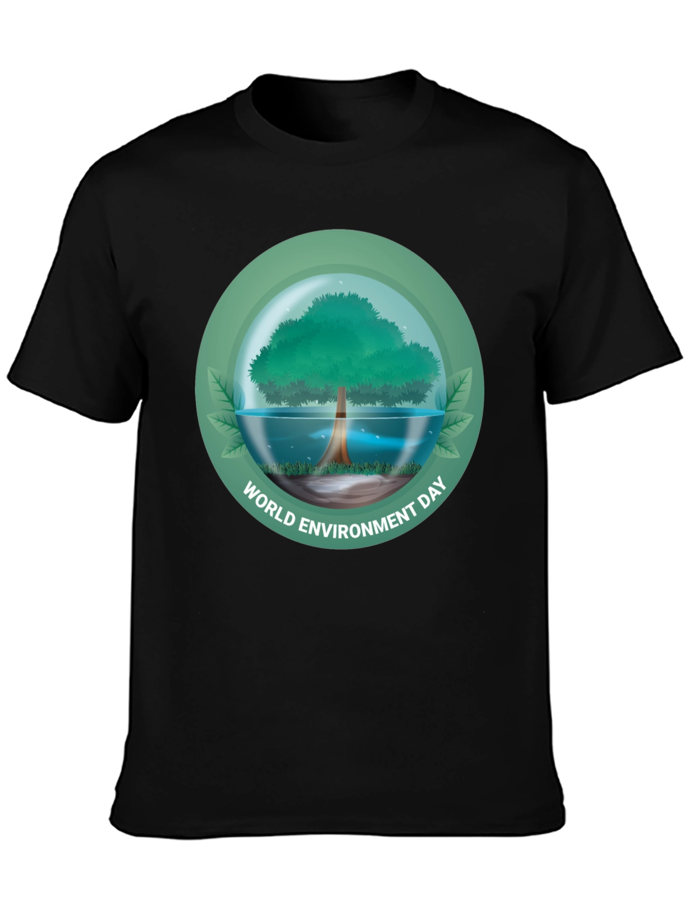 World Environment Day Black T-Shirt