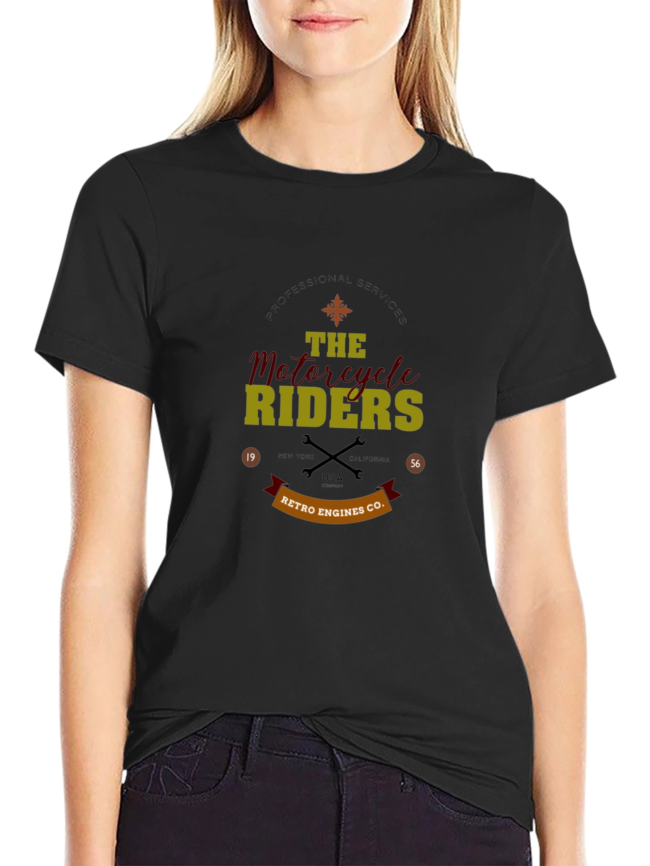 Retro Motorcycle Riders Graphic T-Shirt