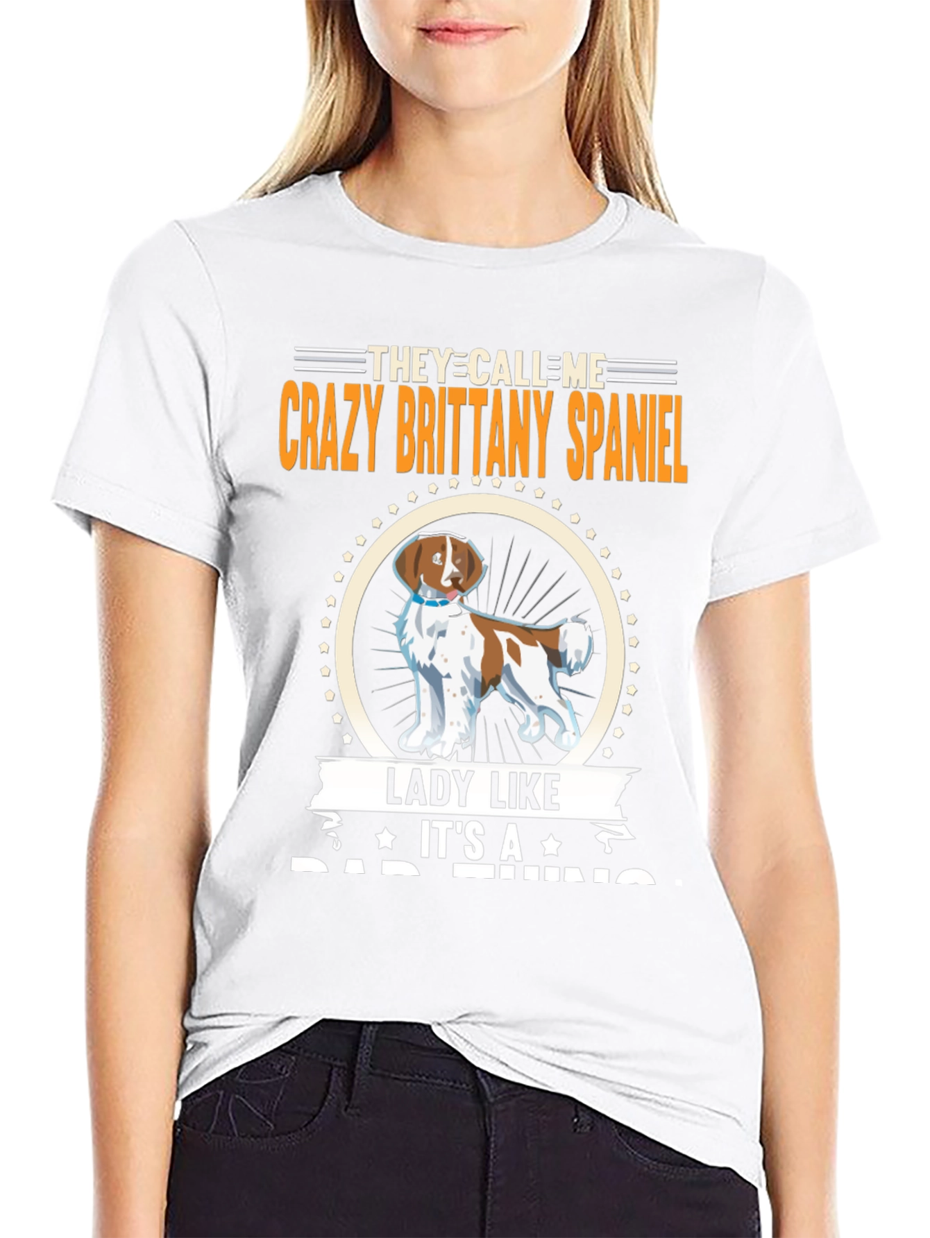 Crazy Brittany Spaniel T-Shirt