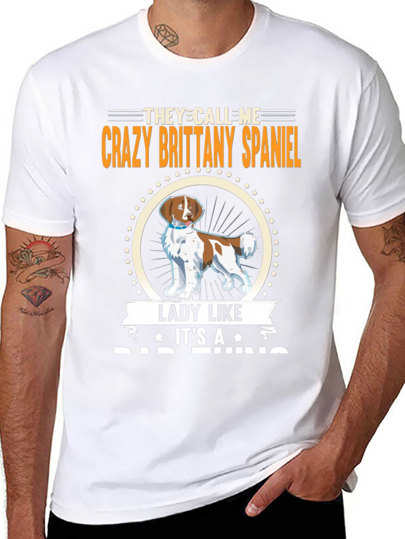 Crazy Brittany Spaniel T-Shirt