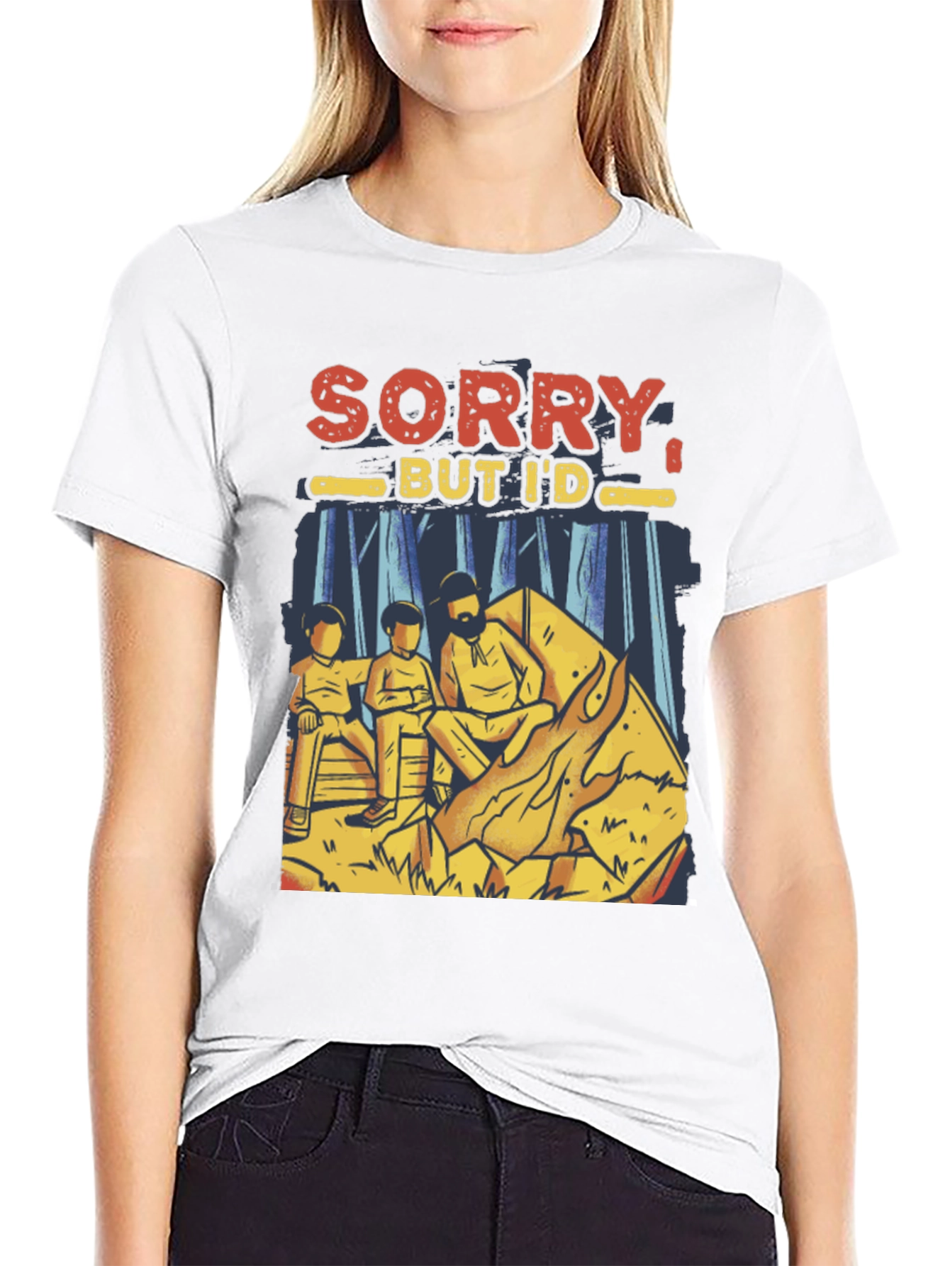 Sorry But Id Rather Be Camping Mens T-Shirt