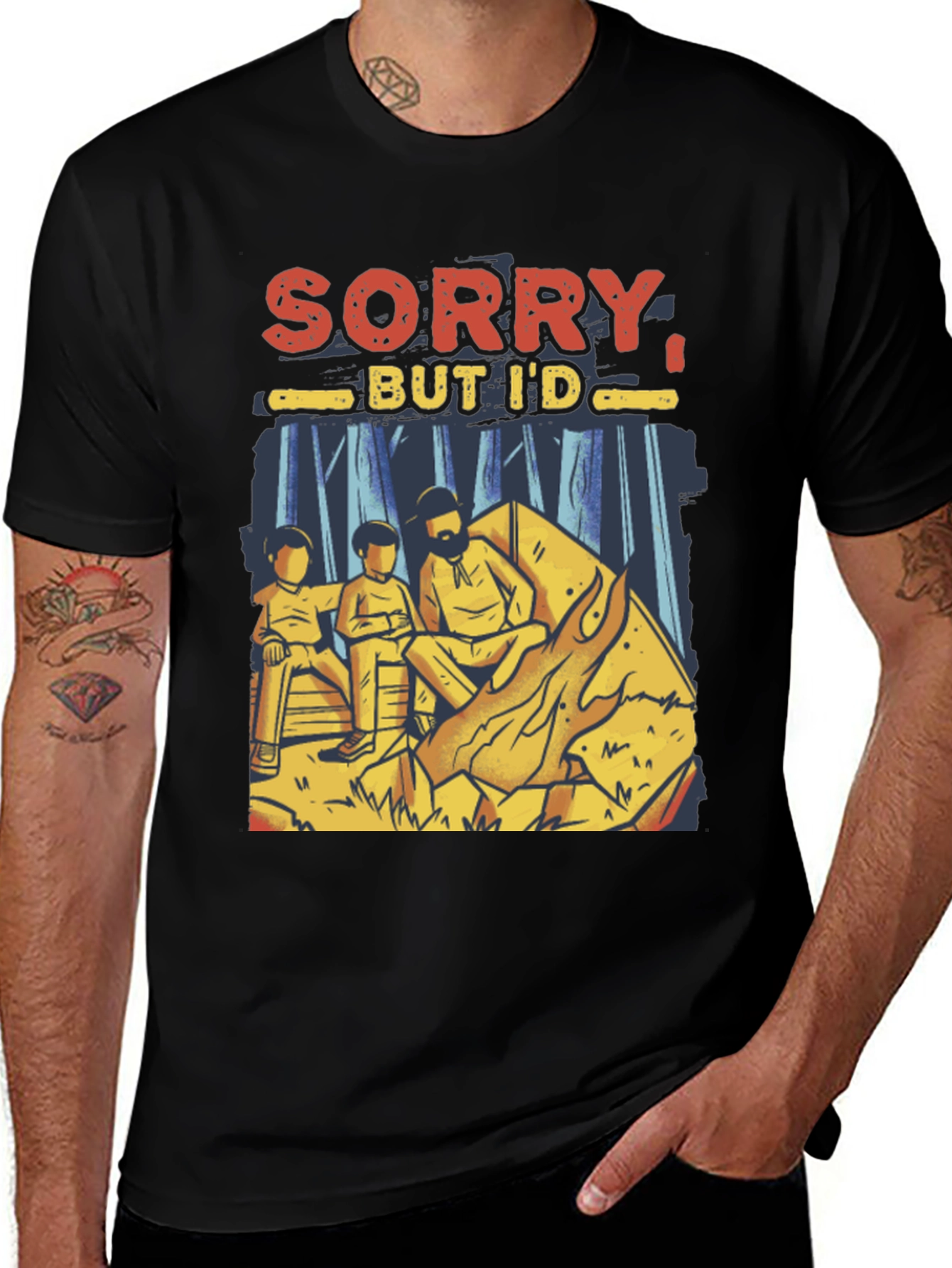 Sorry But Id Rather Be Camping Mens T-Shirt