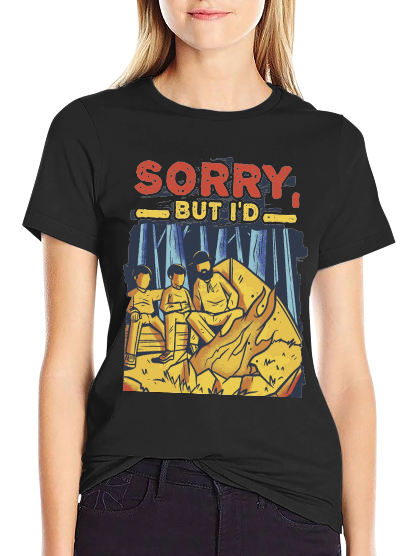 Sorry But Id Rather Be Camping Mens T-Shirt