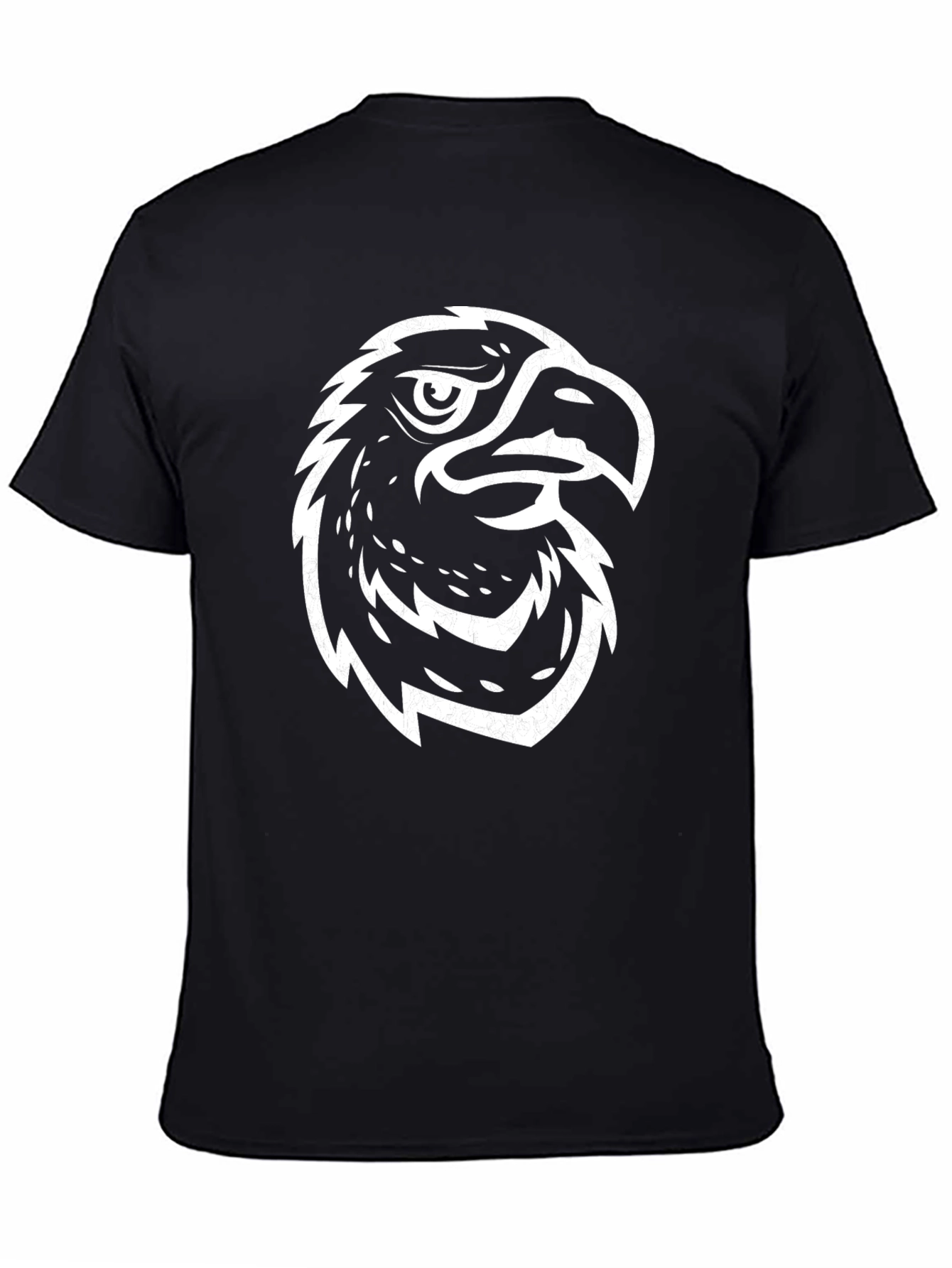 Bold Eagle Graphic Tee - Black Cotton Blend