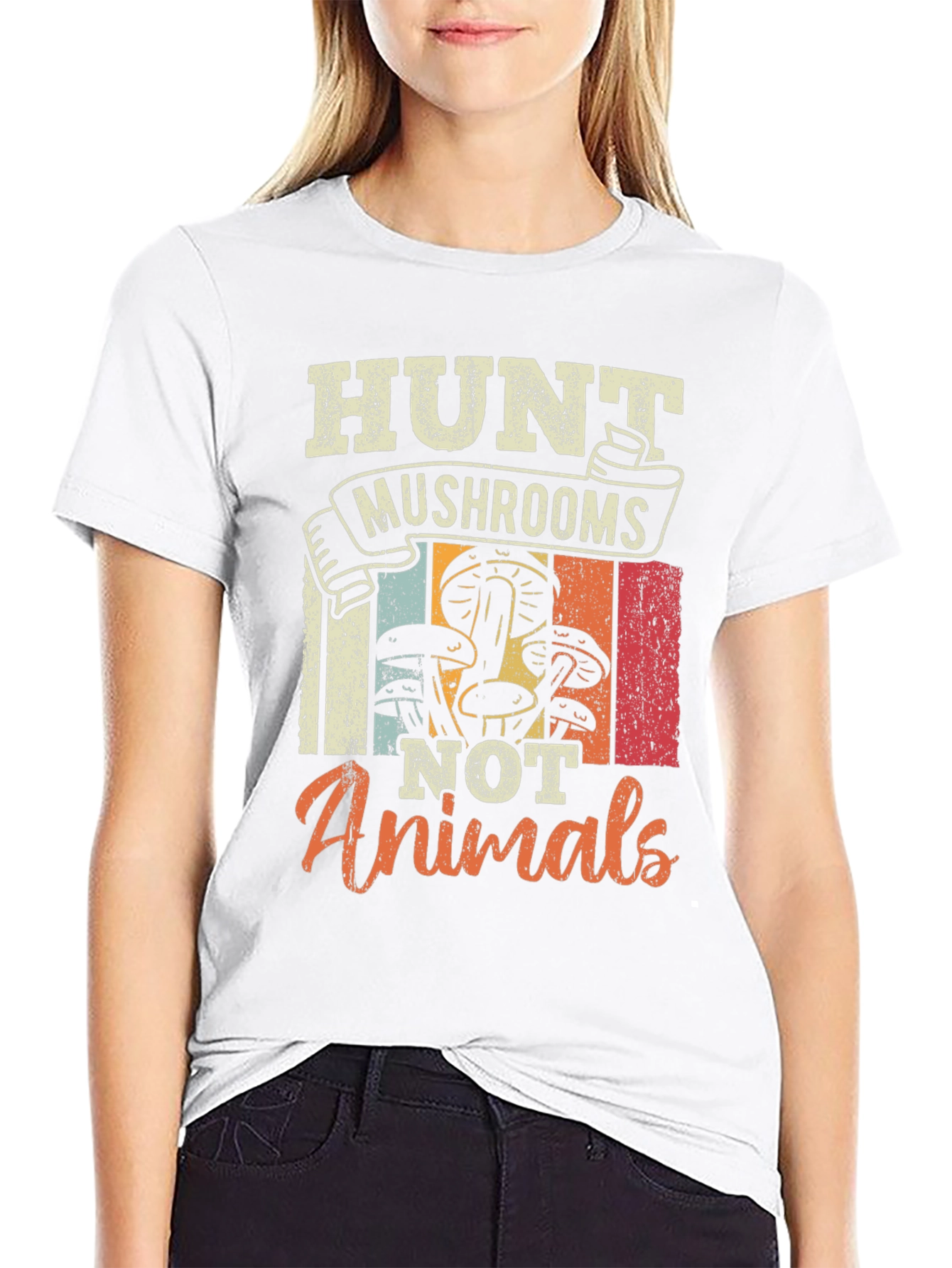 Hunt Mushrooms Not Animals T-Shirt