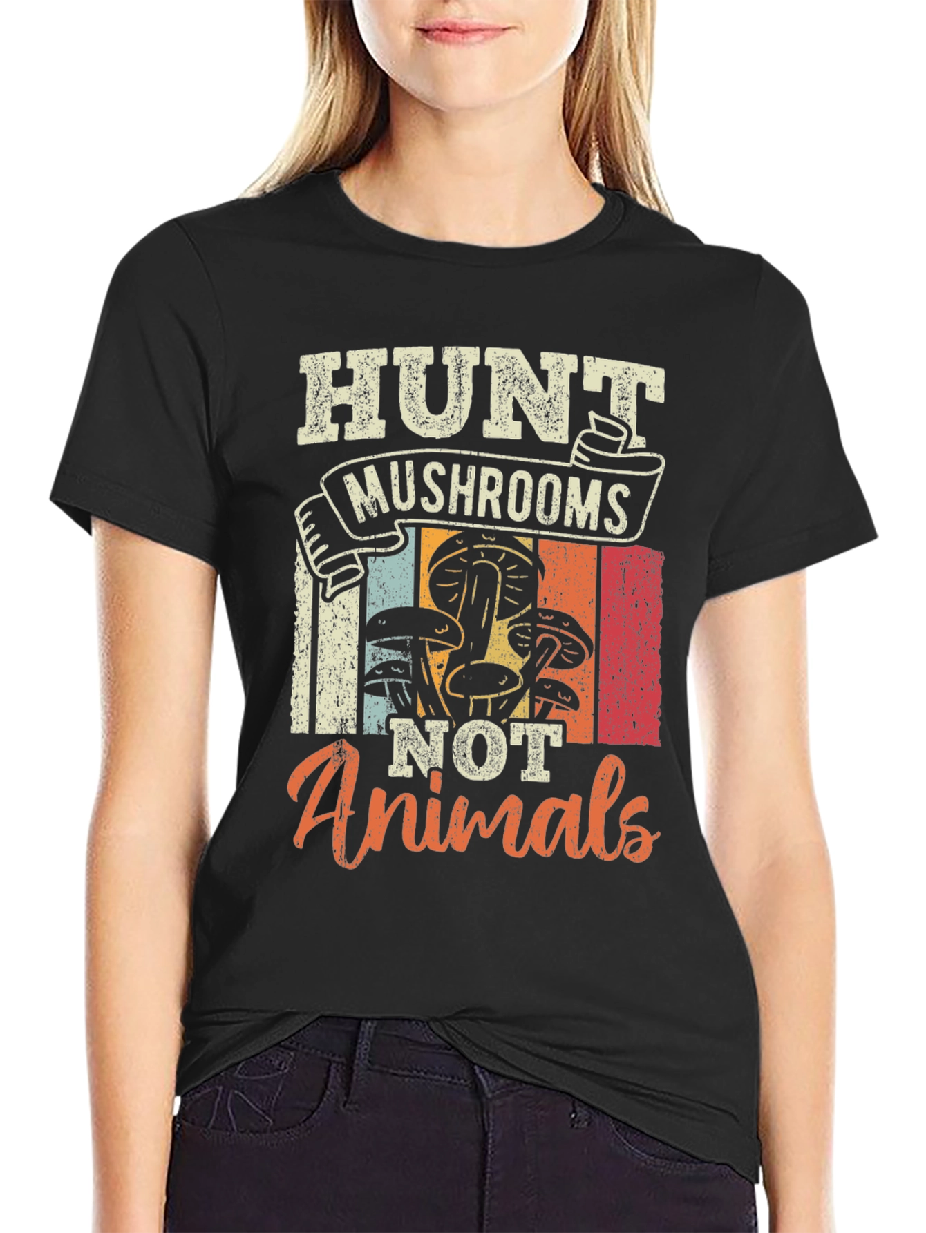 Hunt Mushrooms Not Animals T-Shirt