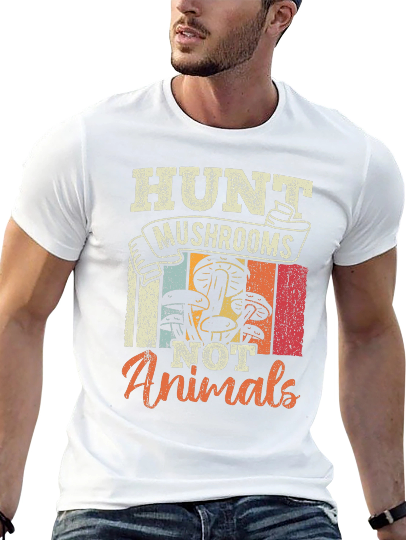 Hunt Mushrooms Not Animals T-Shirt