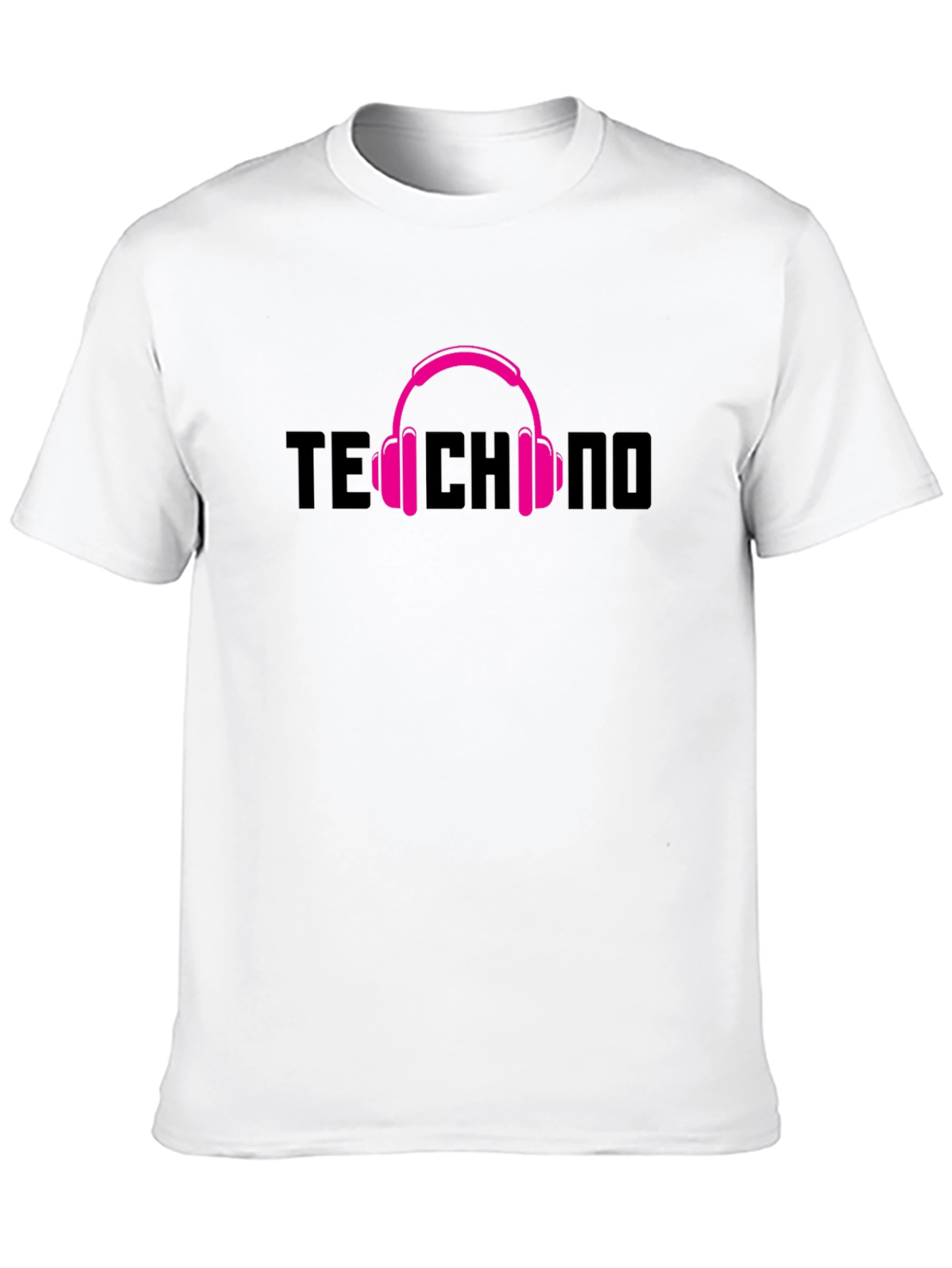 Techno Music Headphone Graphic T-Shirt