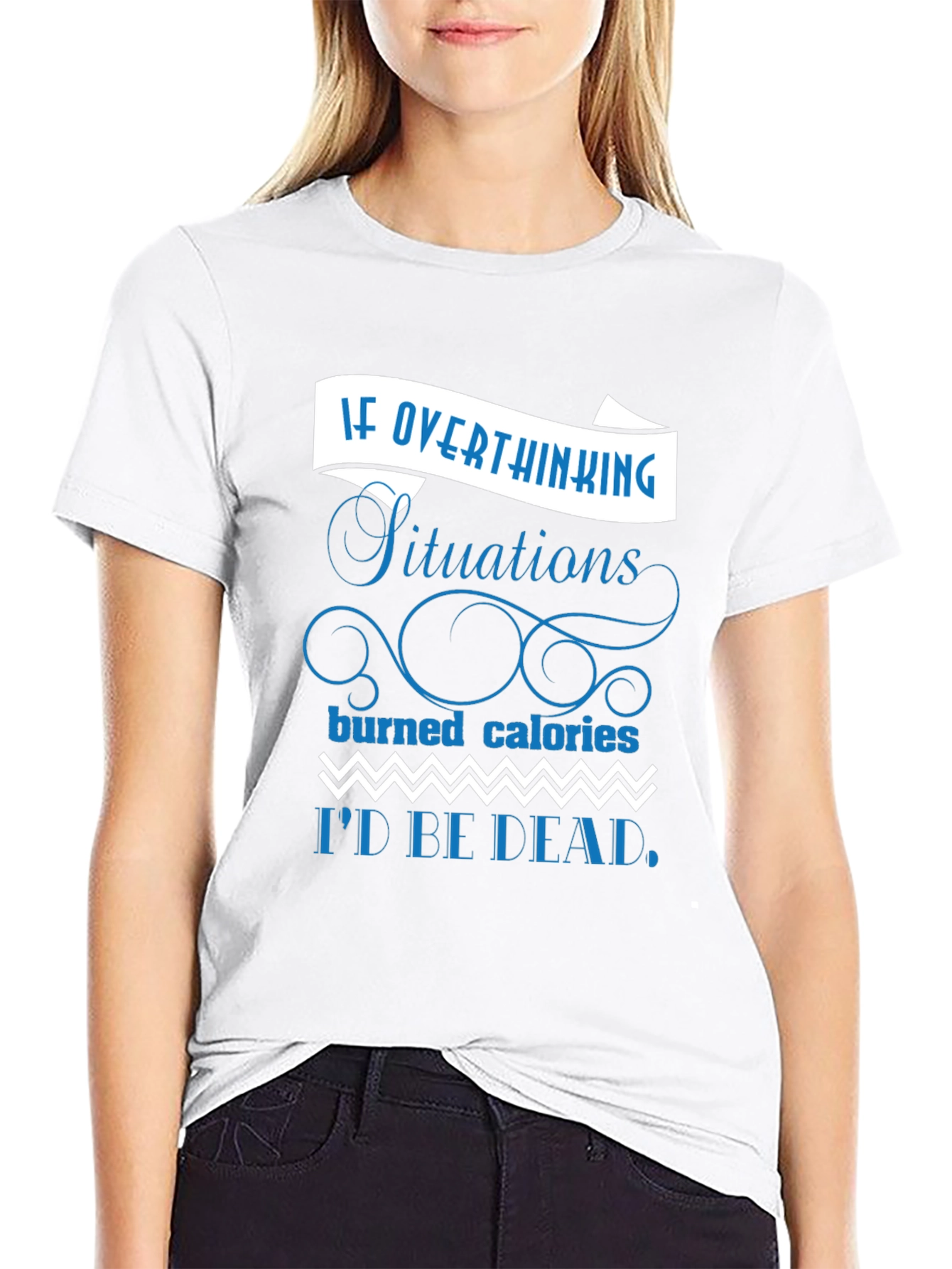 Funny Overthinking T-Shirt - Black