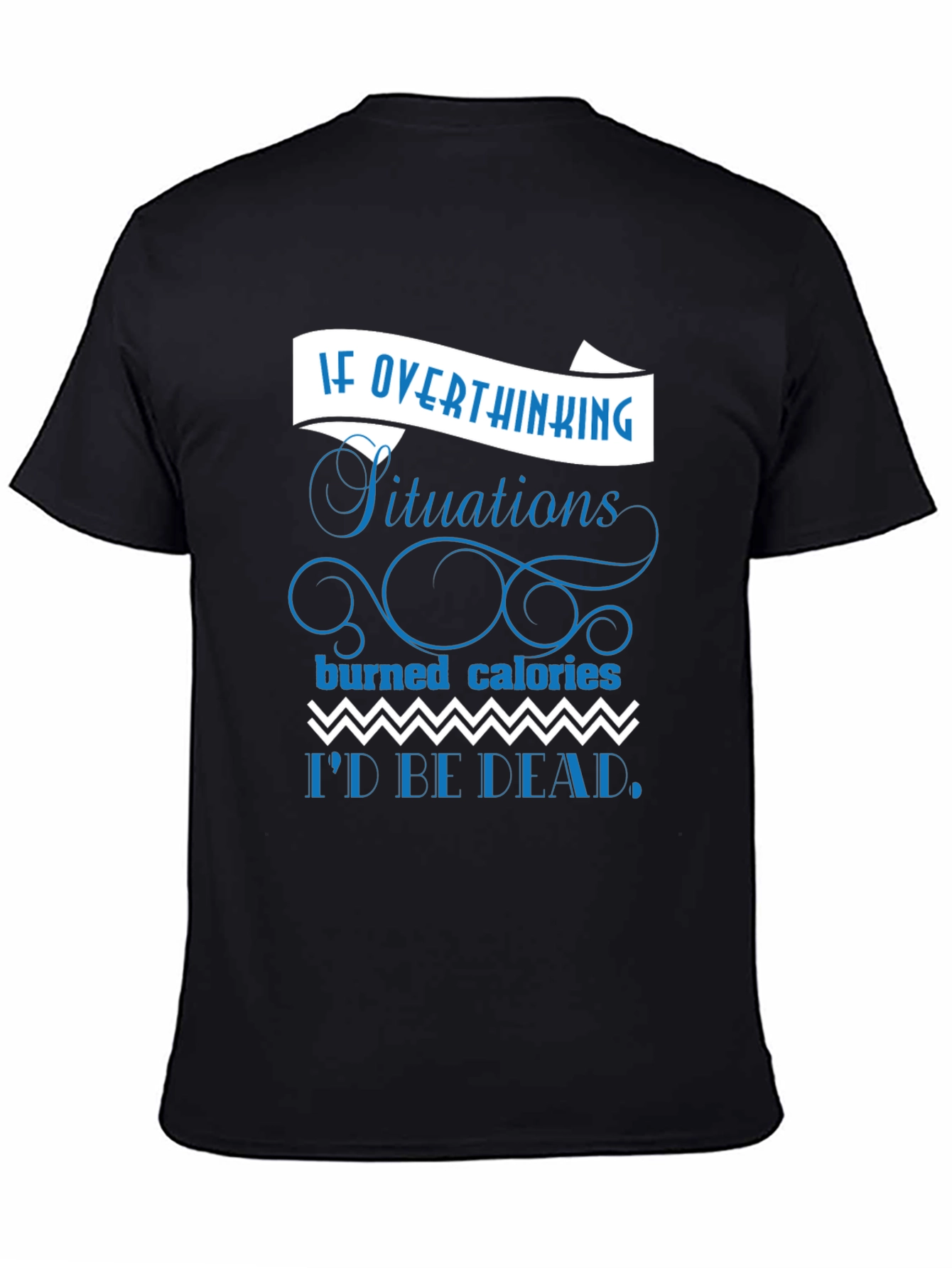 Funny Overthinking T-Shirt - Black