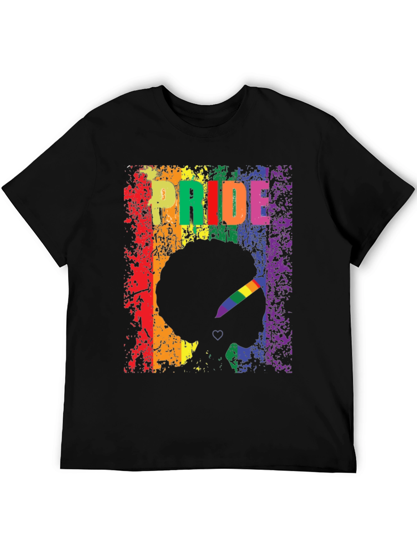 Pride Afro Silhouette Graphic Tee