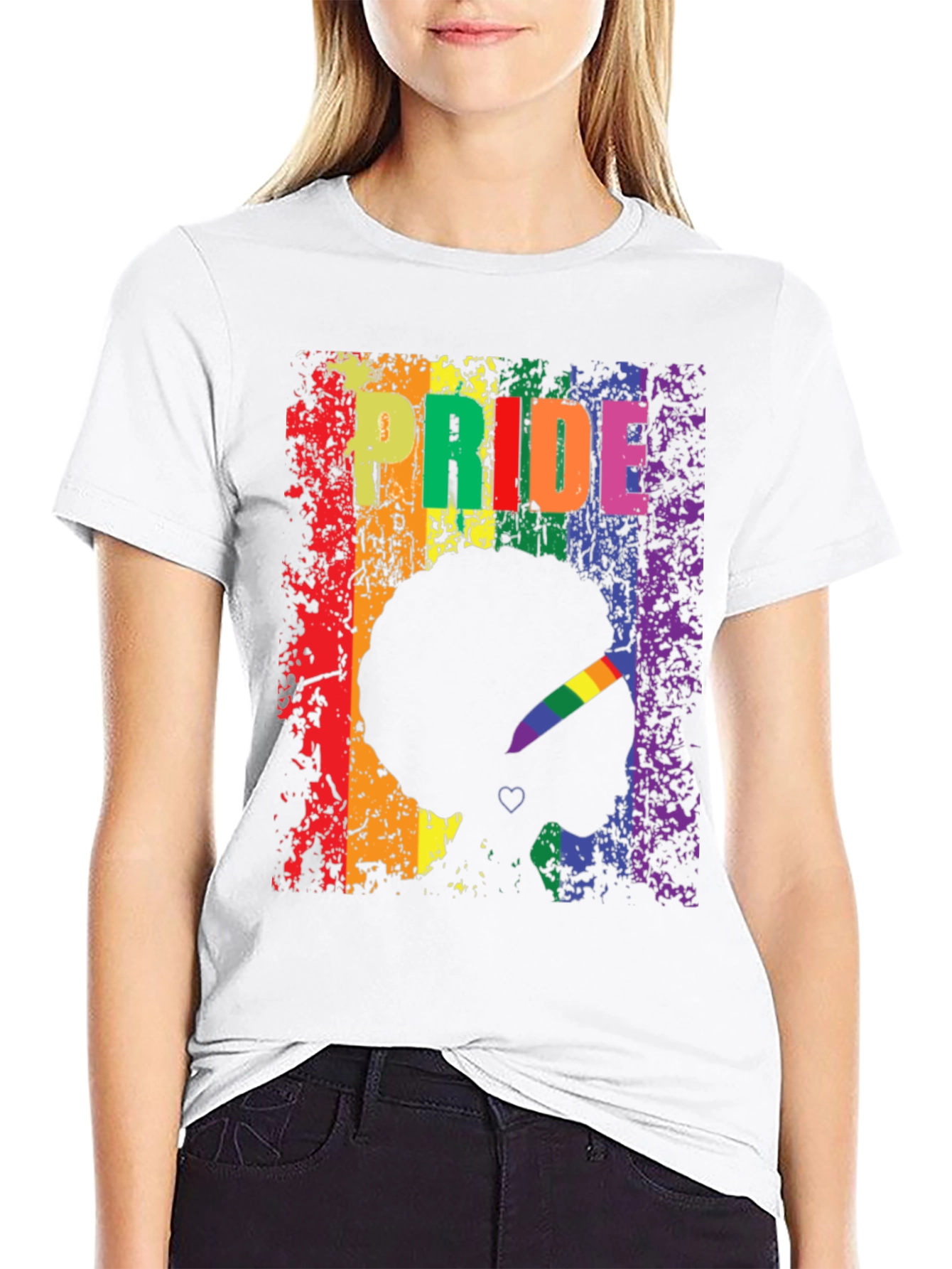 Pride Afro Silhouette Graphic Tee