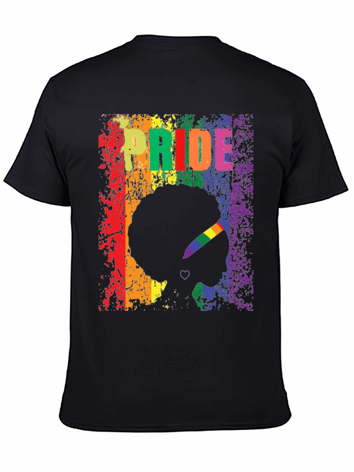 Pride Afro Silhouette Graphic Tee