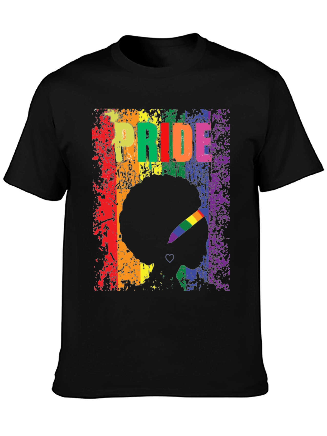 Pride Afro Silhouette Graphic Tee