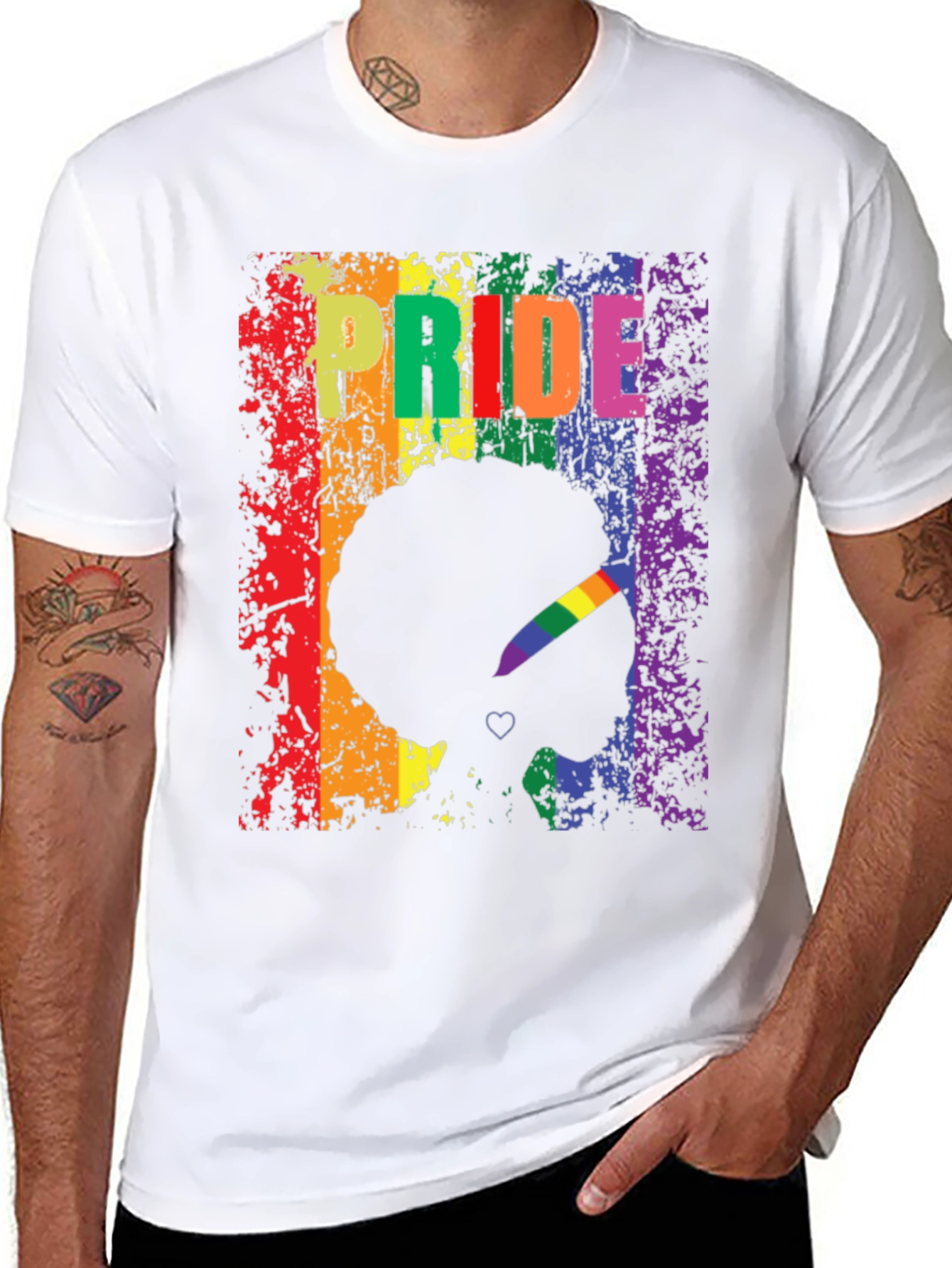 Pride Afro Silhouette Graphic Tee