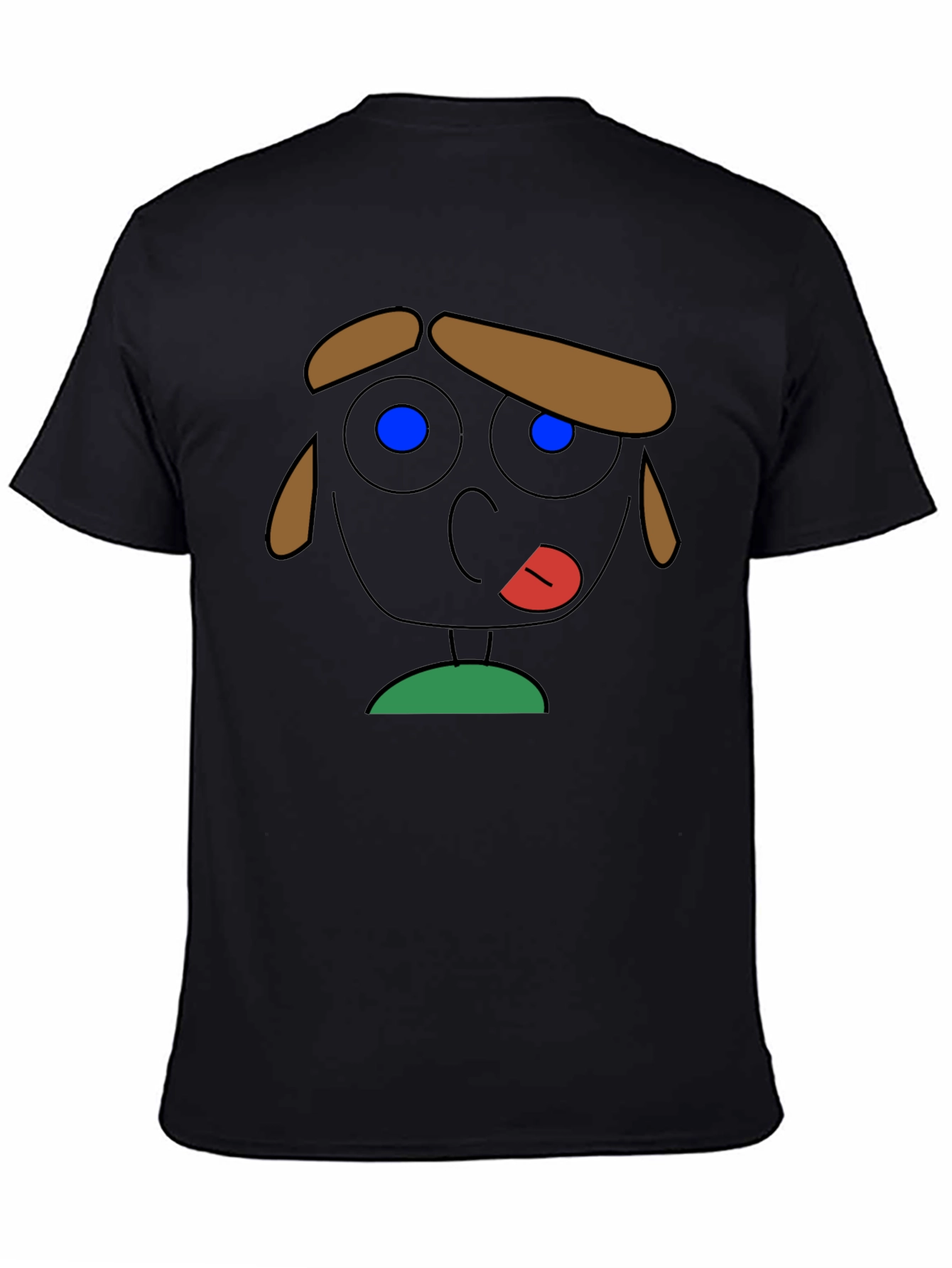 Funny Cartoon Face Graphic T-Shirt