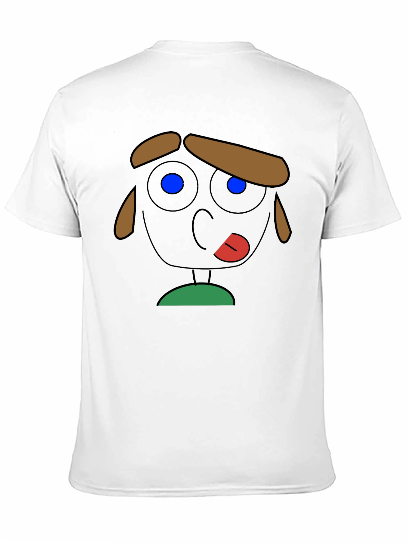 Funny Cartoon Face Graphic T-Shirt
