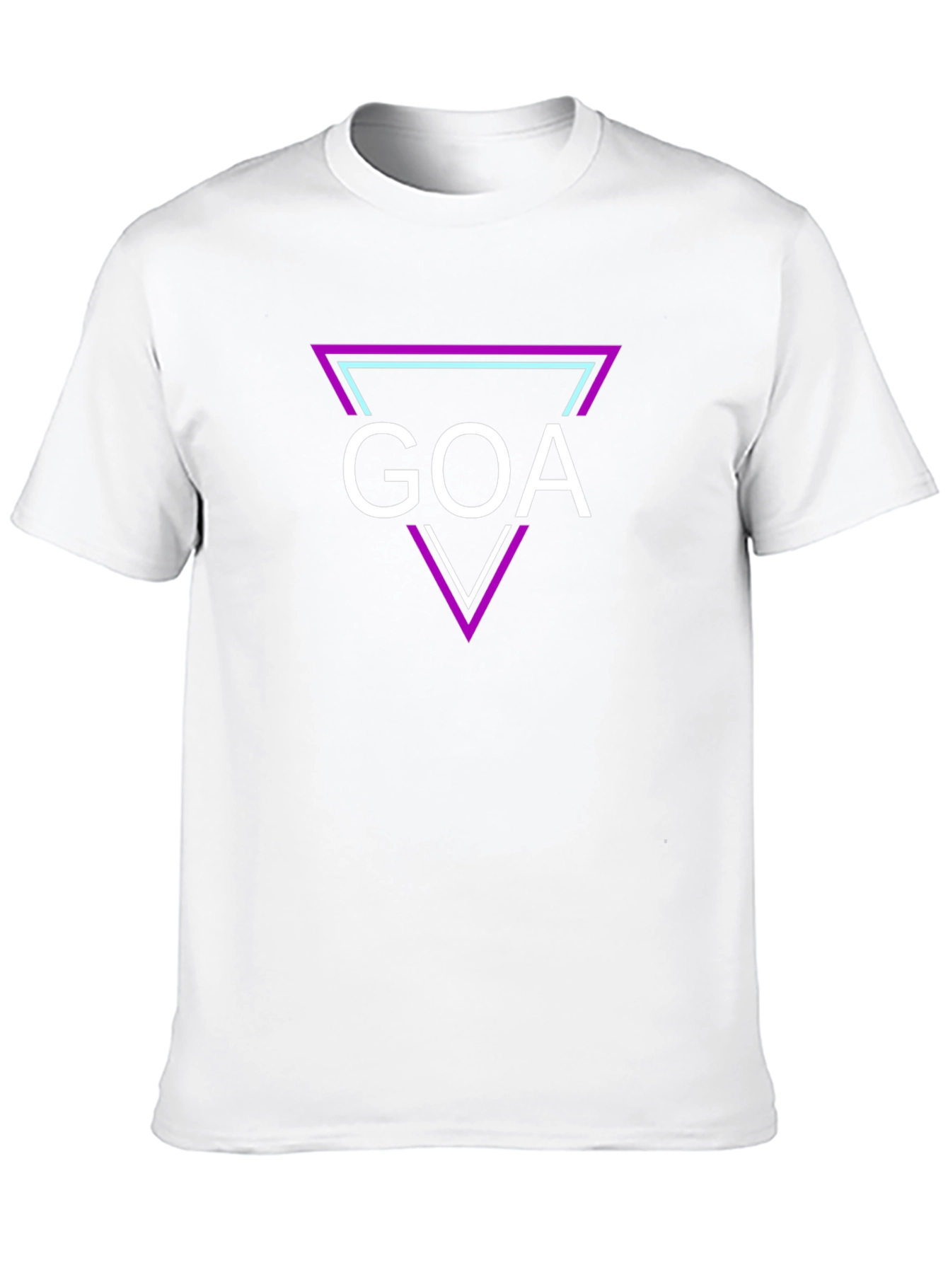 GOA Triangle Graphic T-Shirt - Casual Stylish Tee