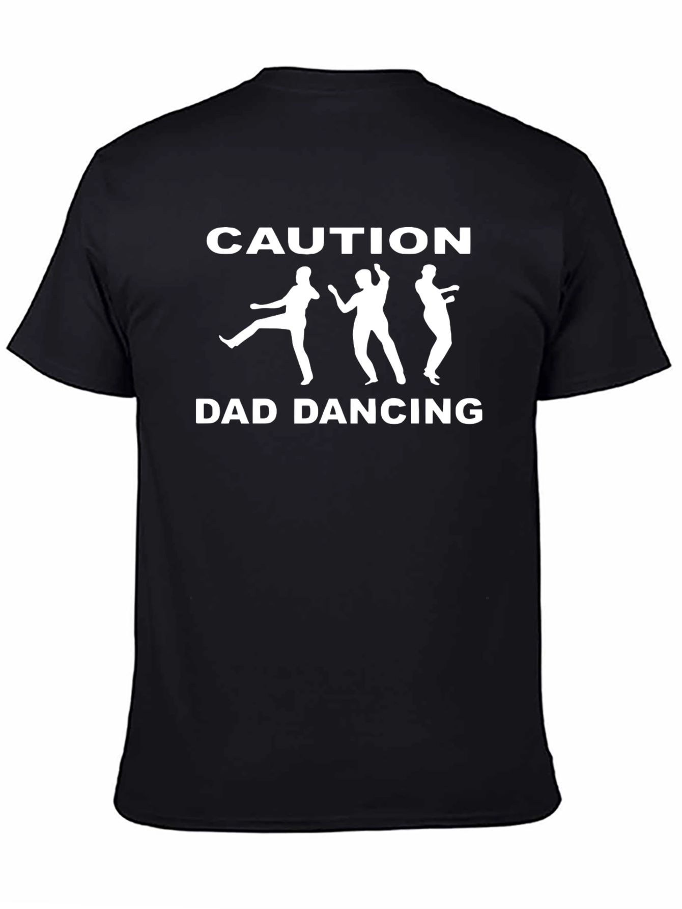 Caution Dad Dancing Black T-Shirt