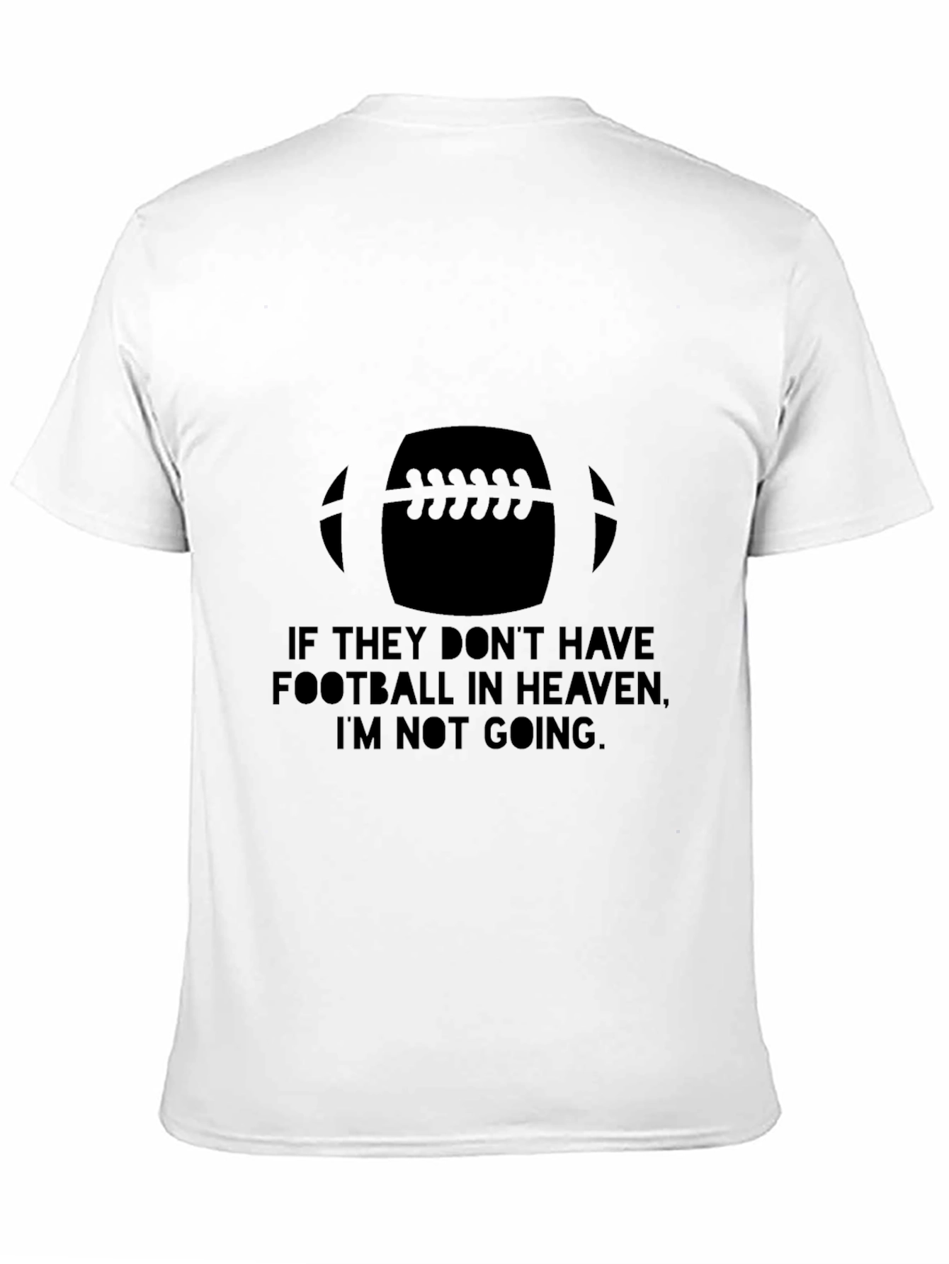 Football Heaven T-Shirt - Black Cotton Graphic Tee