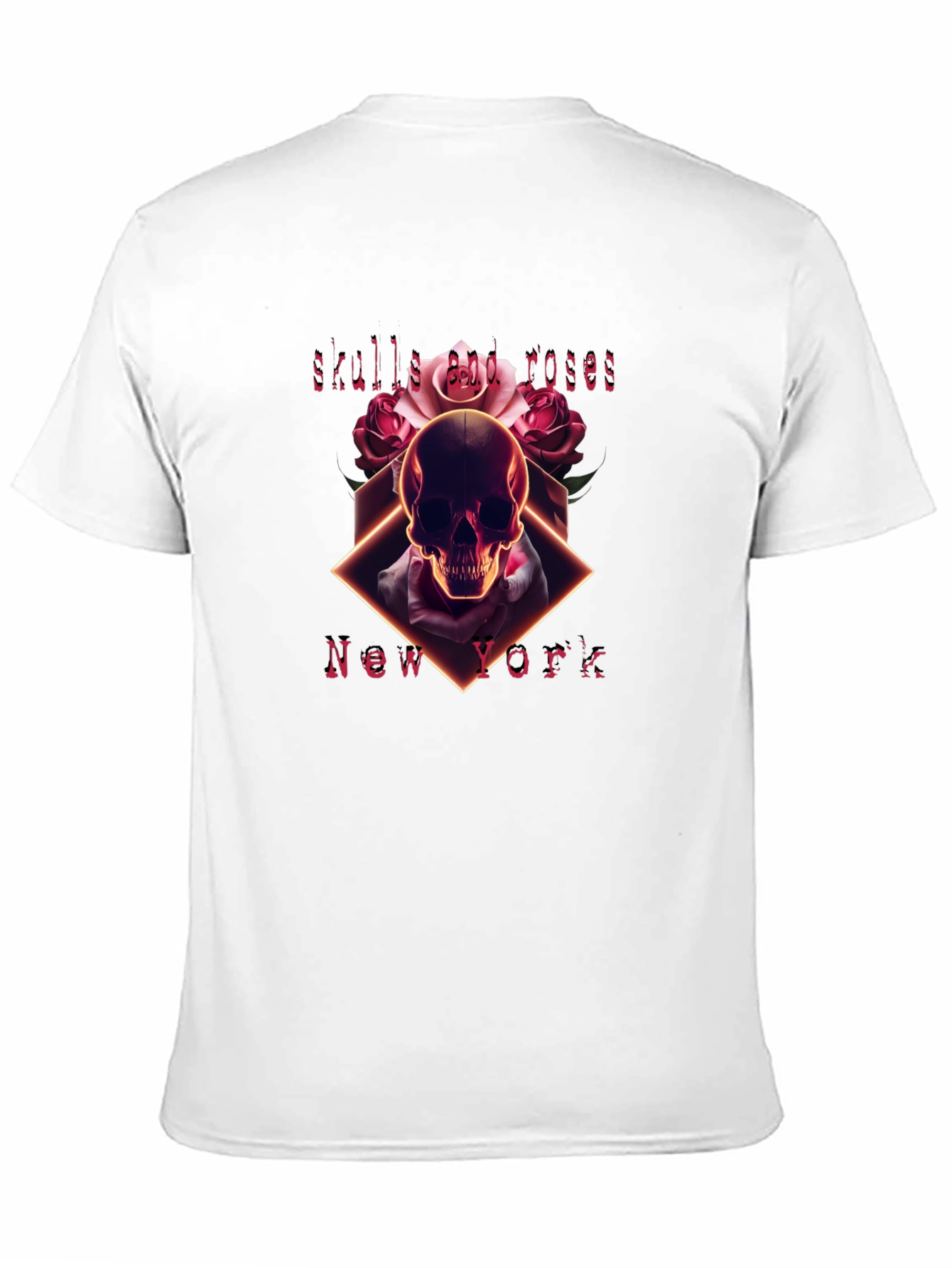 Skulls and Roses Graphic Tee - New York