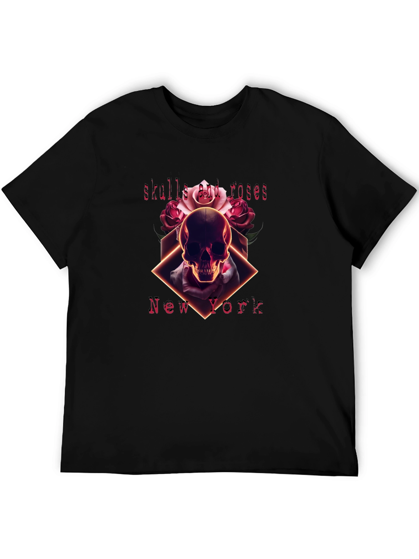 Skulls and Roses Graphic Tee - New York