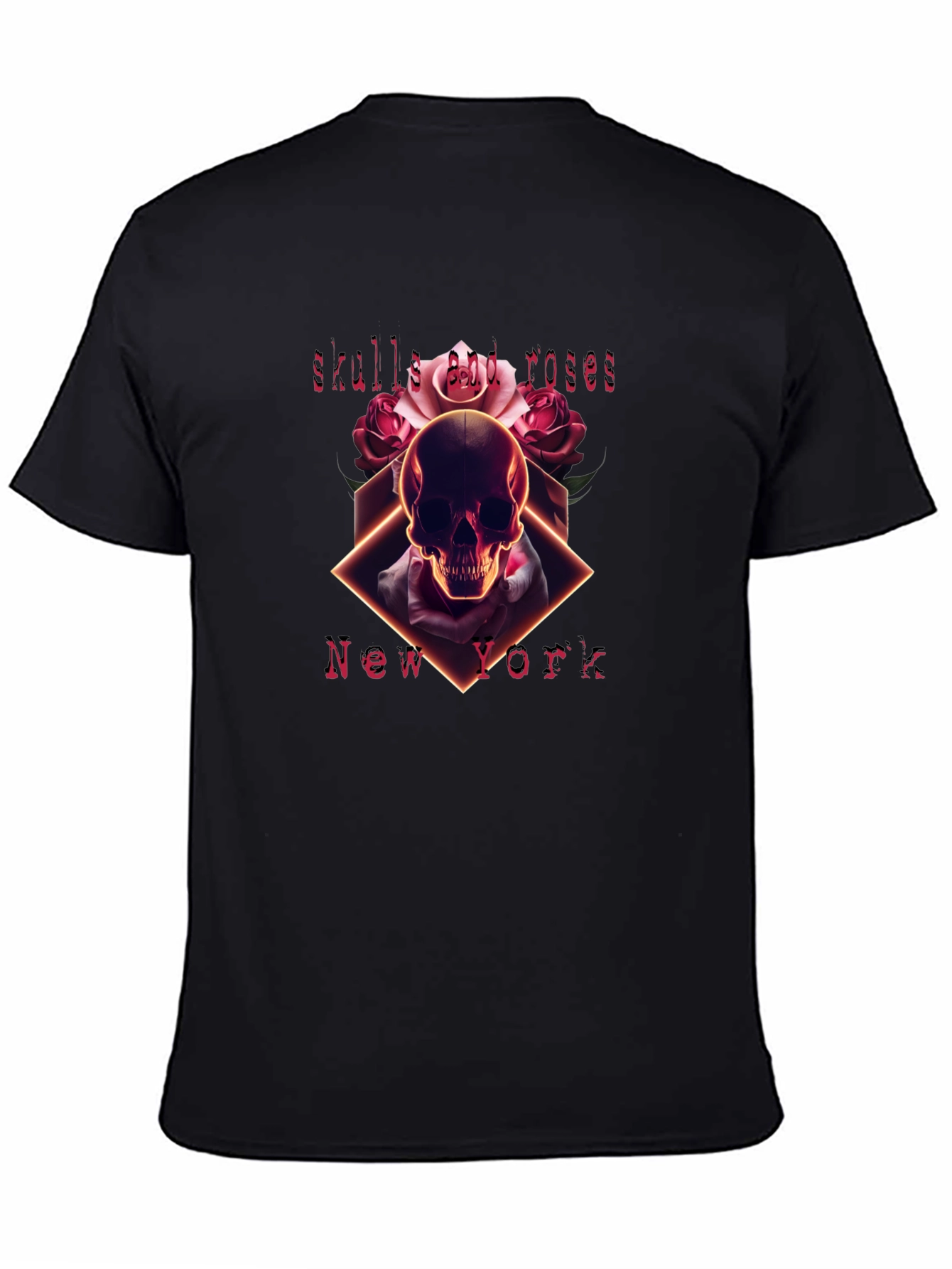 Skulls and Roses Graphic Tee - New York