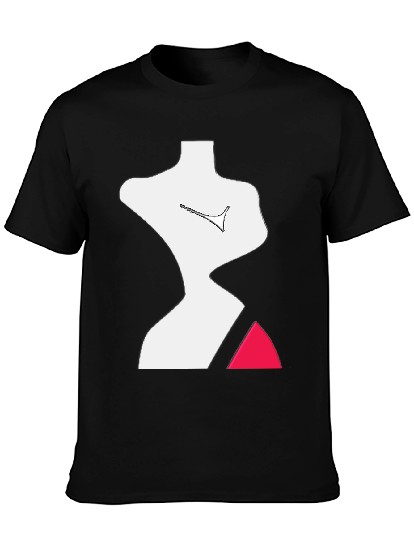 Abstract Figure Graphic Tee - Modern Art T-Shirt