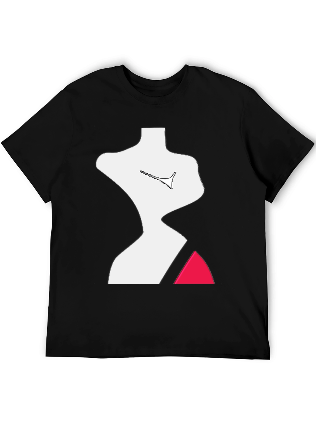 Abstract Figure Graphic Tee - Modern Art T-Shirt