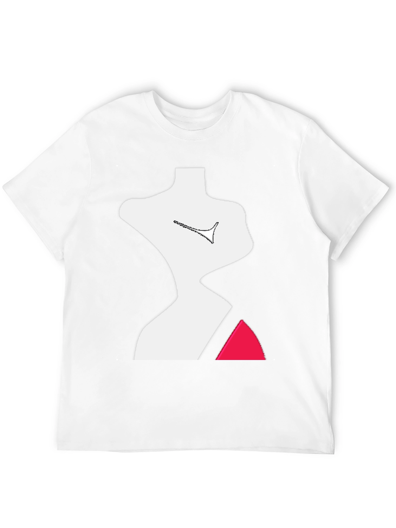 Abstract Figure Graphic Tee - Modern Art T-Shirt